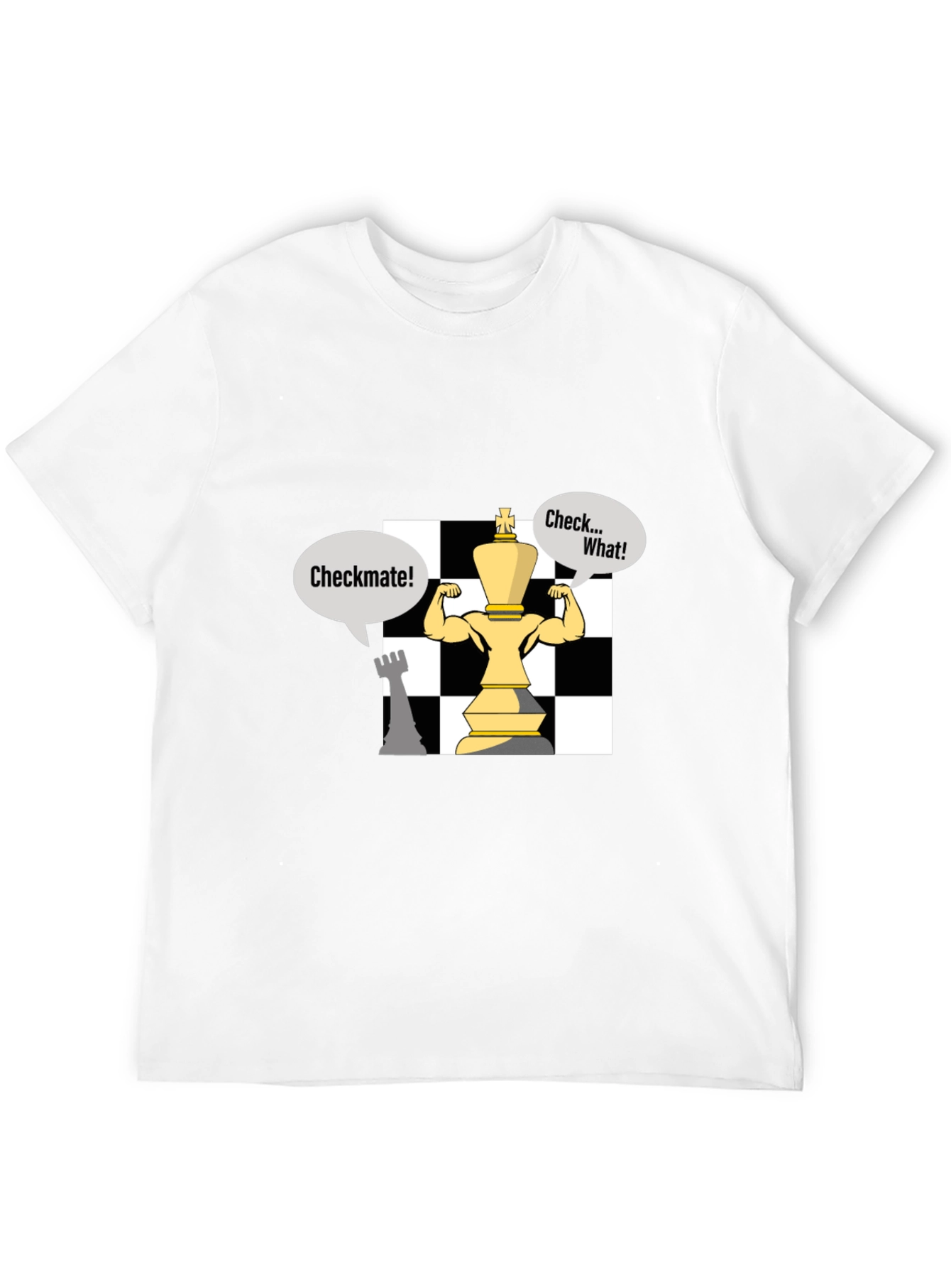 Checkmate Chess T-Shirt - Funny King Design