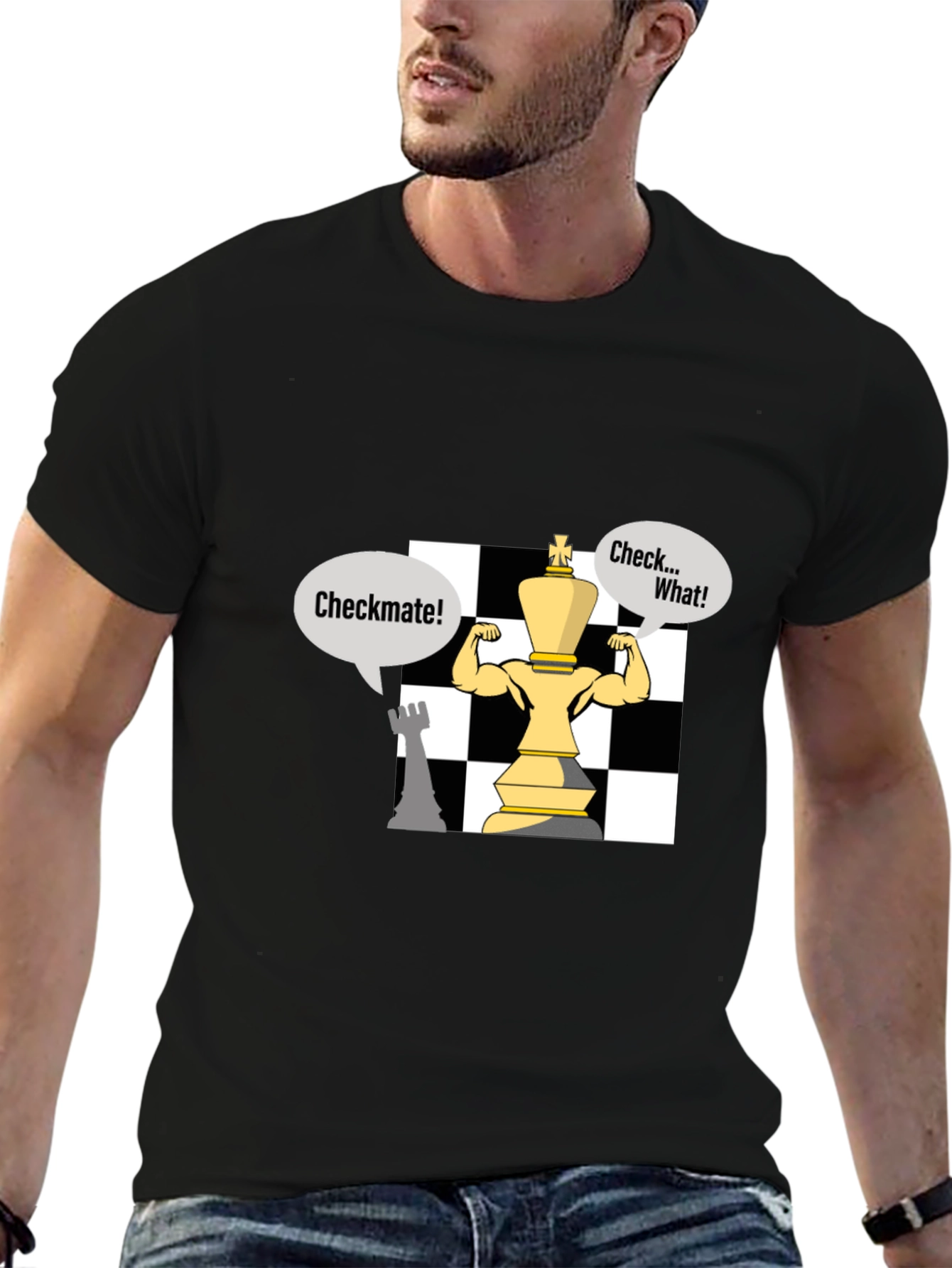 Checkmate Chess T-Shirt - Funny King Design