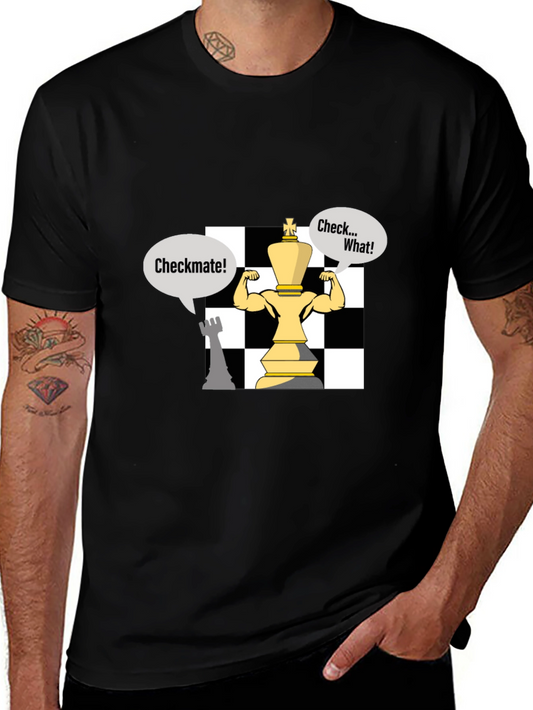 Checkmate Chess T-Shirt - Funny King Design