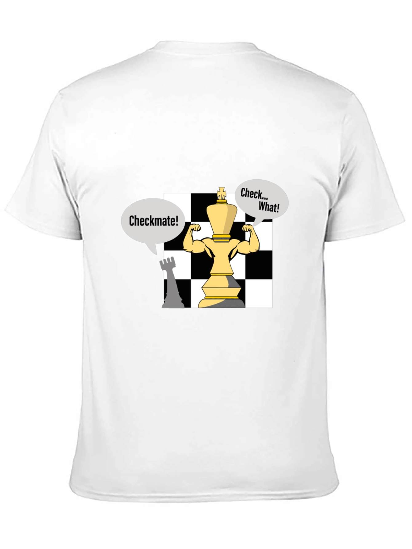 Checkmate Chess T-Shirt - Funny King Design