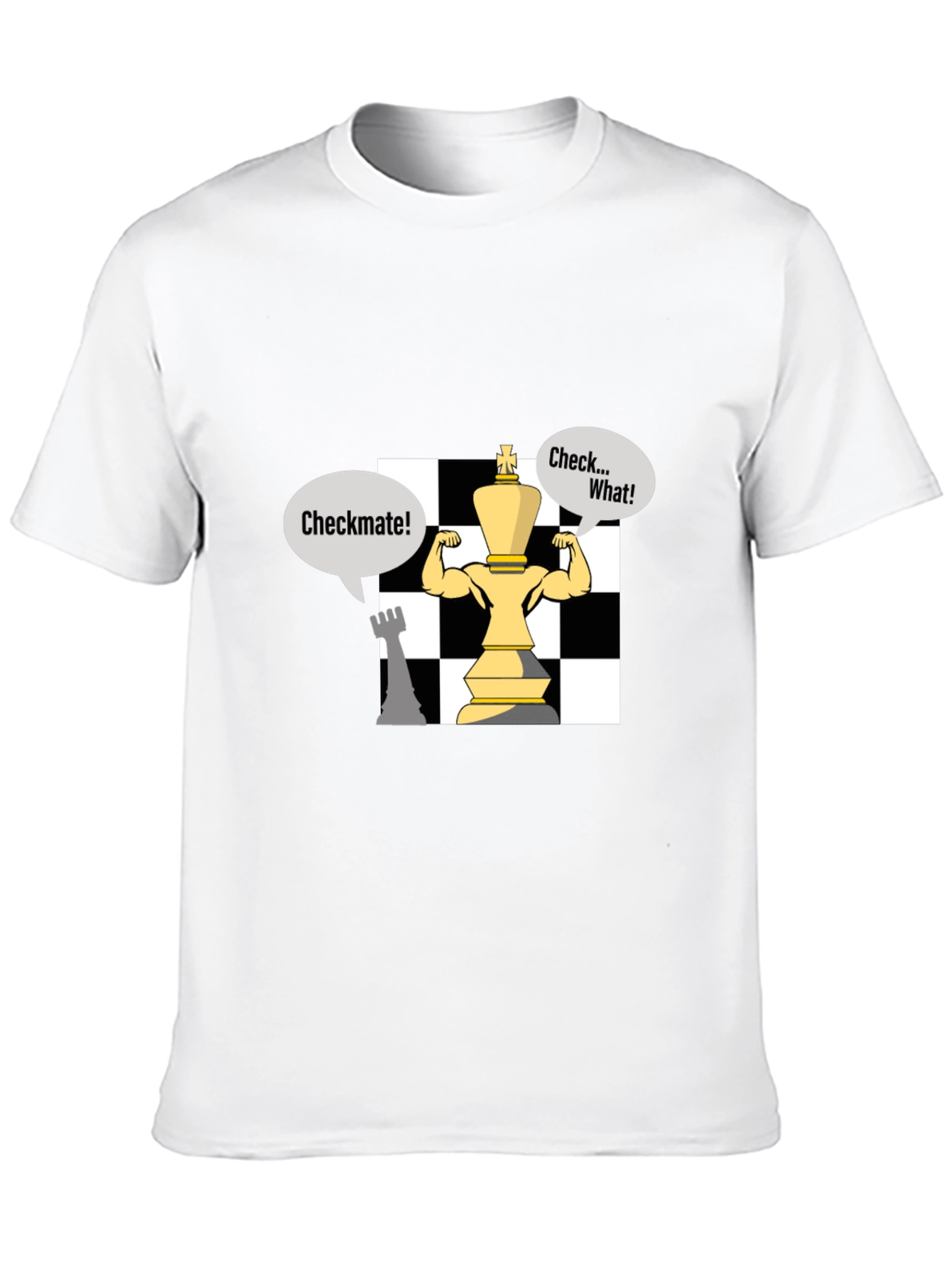 Checkmate Chess T-Shirt - Funny King Design
