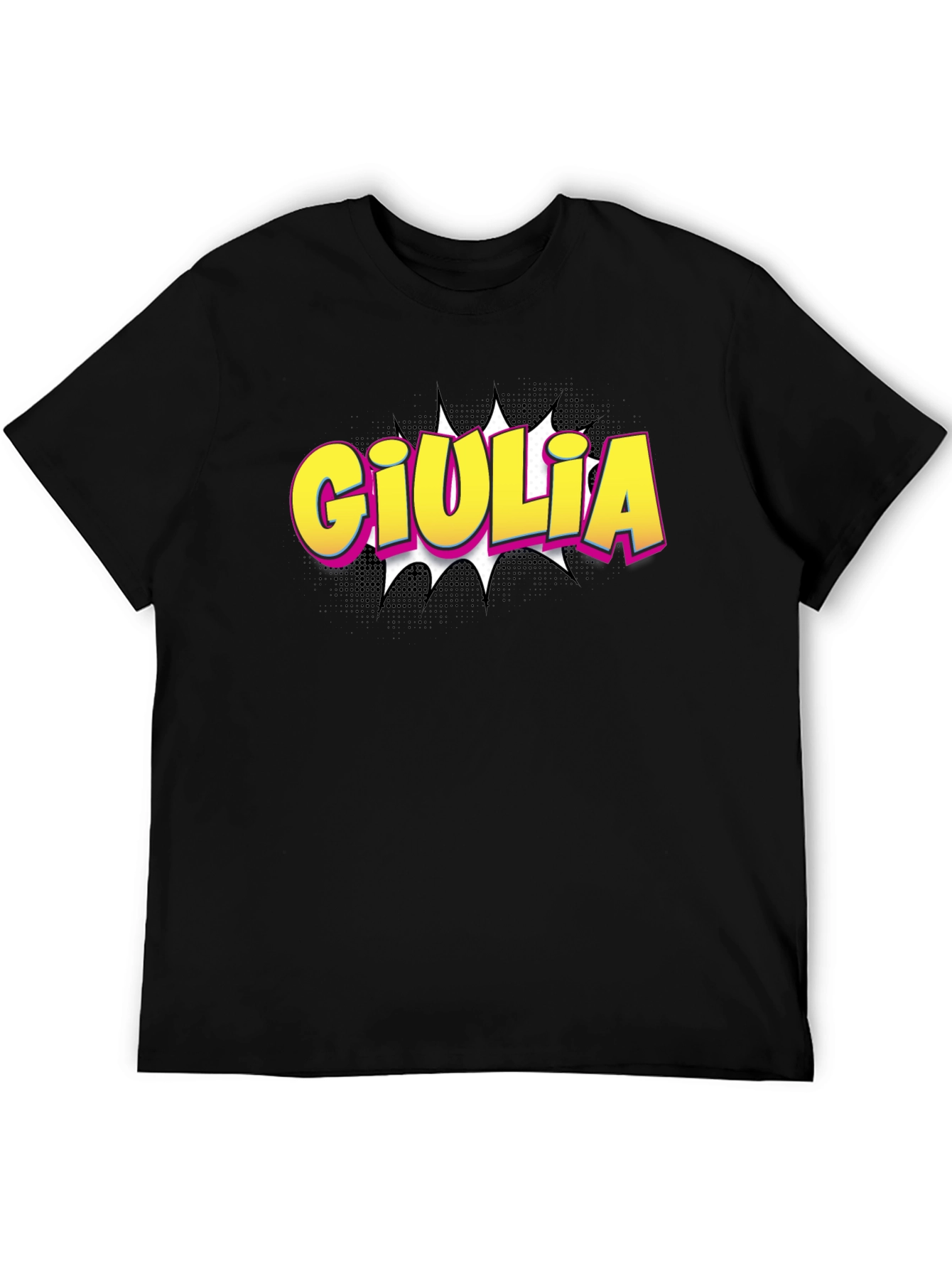 Giulia Comic Book Style Graphic T-Shirt
