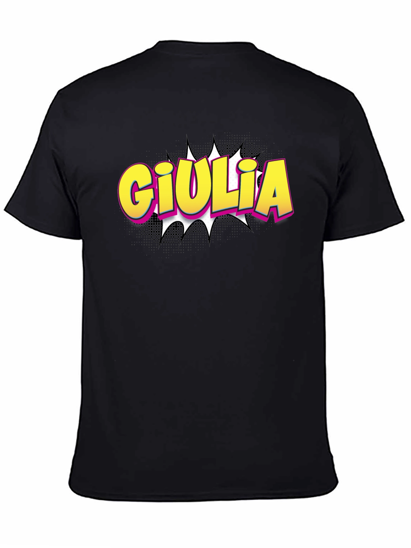 Giulia Comic Book Style Graphic T-Shirt