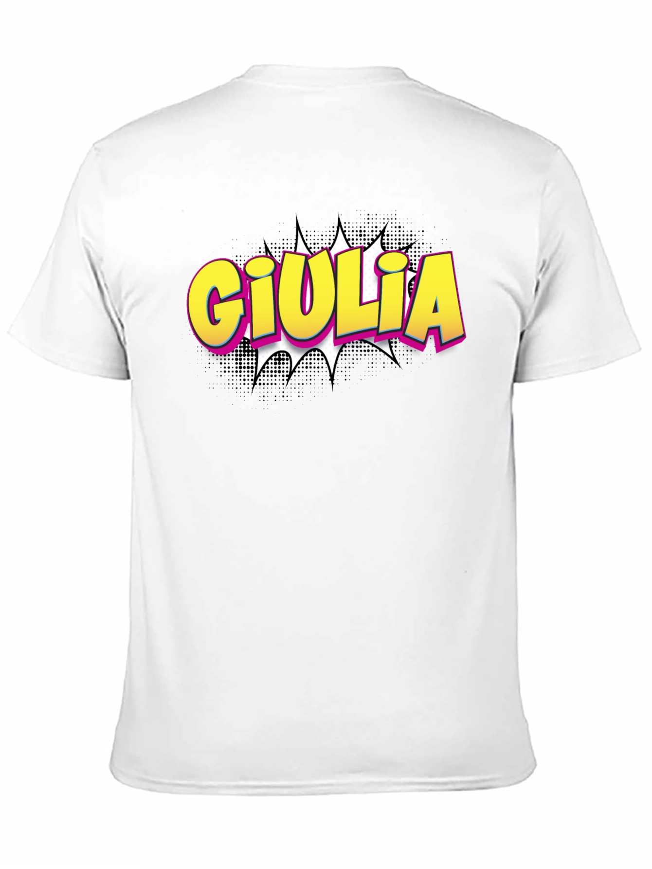 Giulia Comic Book Style Graphic T-Shirt