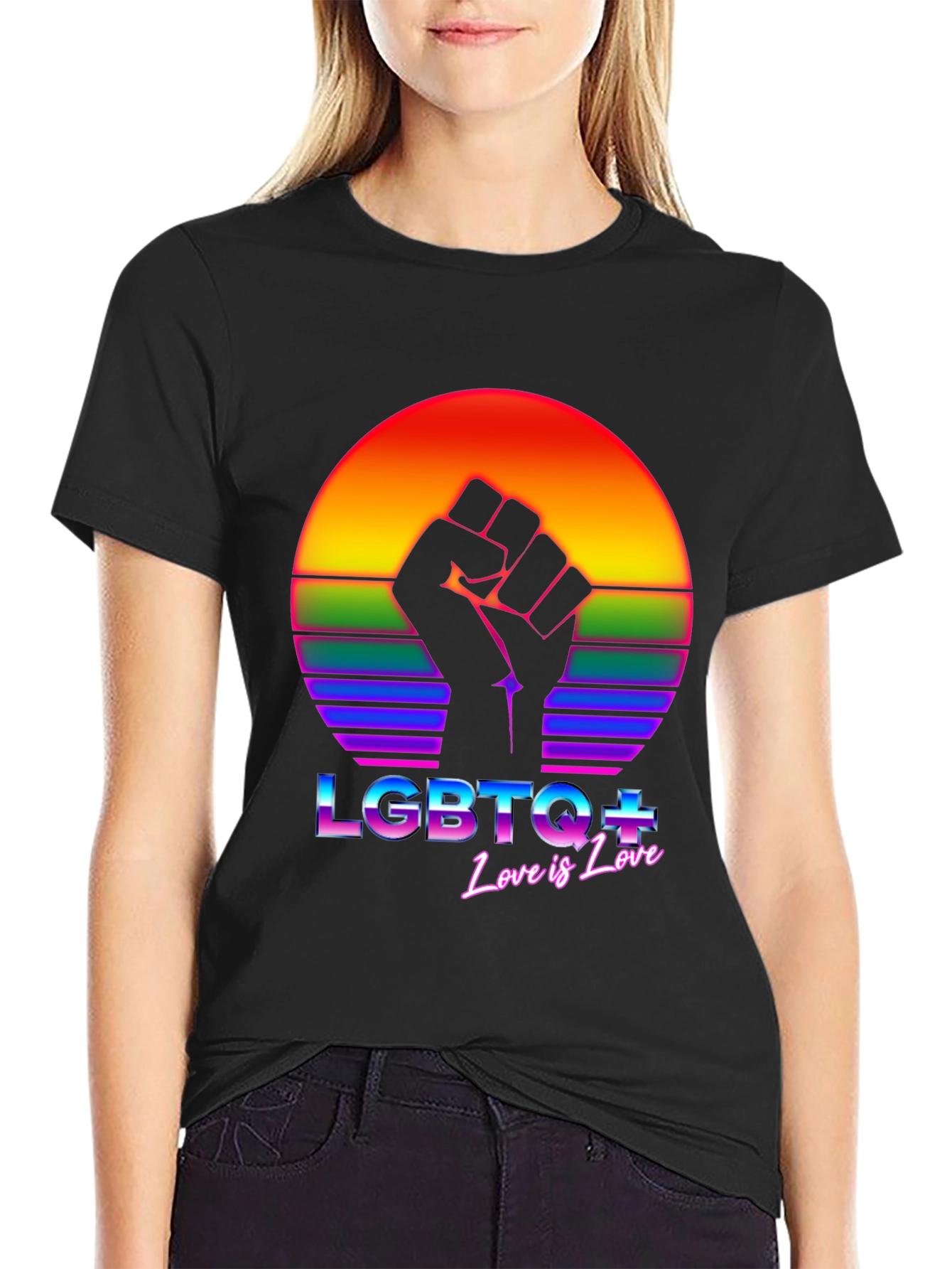 LGBTQ+ Love is Love Graphic T-Shirt - Pride Apparel