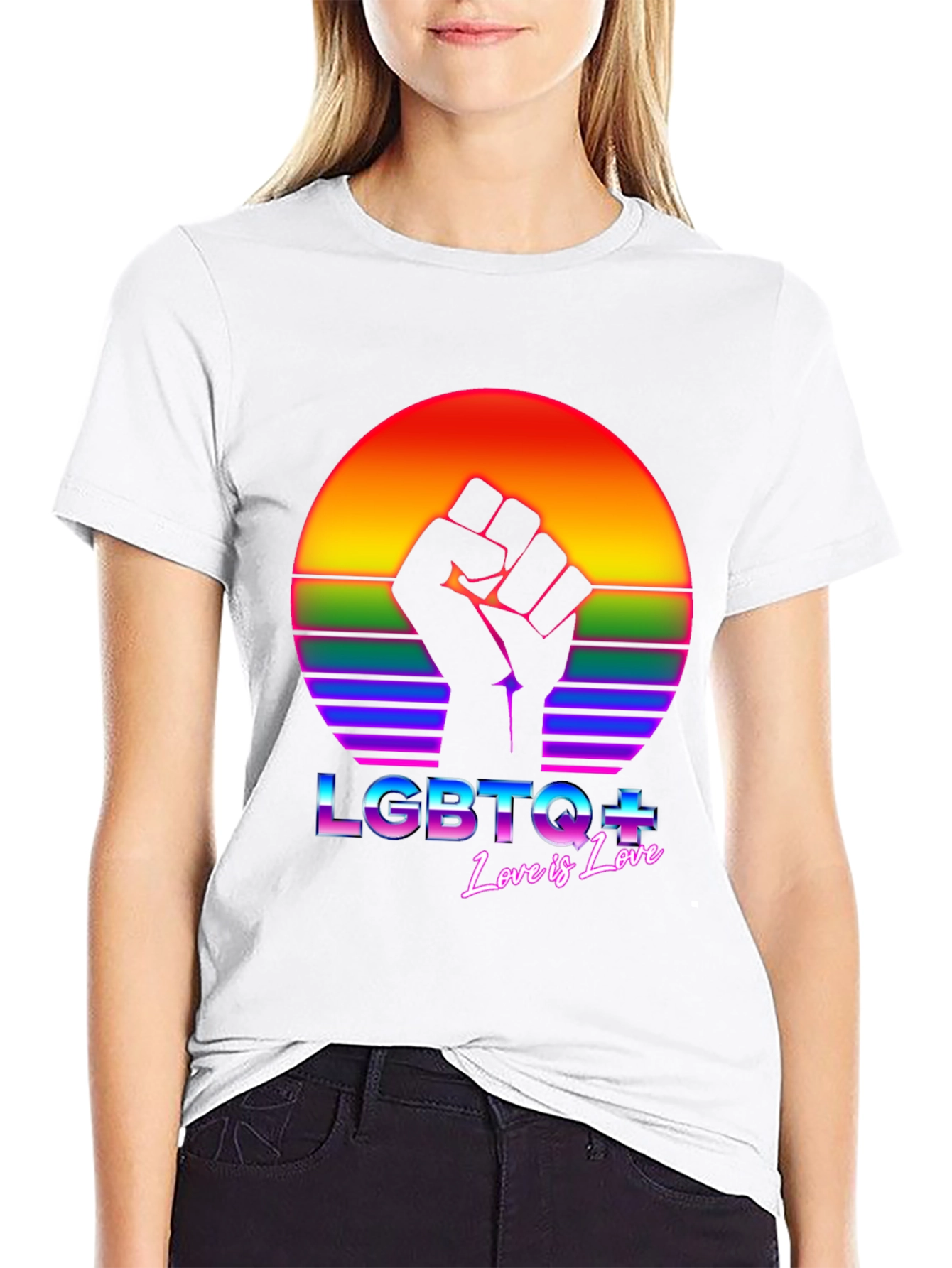 LGBTQ+ Love is Love Graphic T-Shirt - Pride Apparel