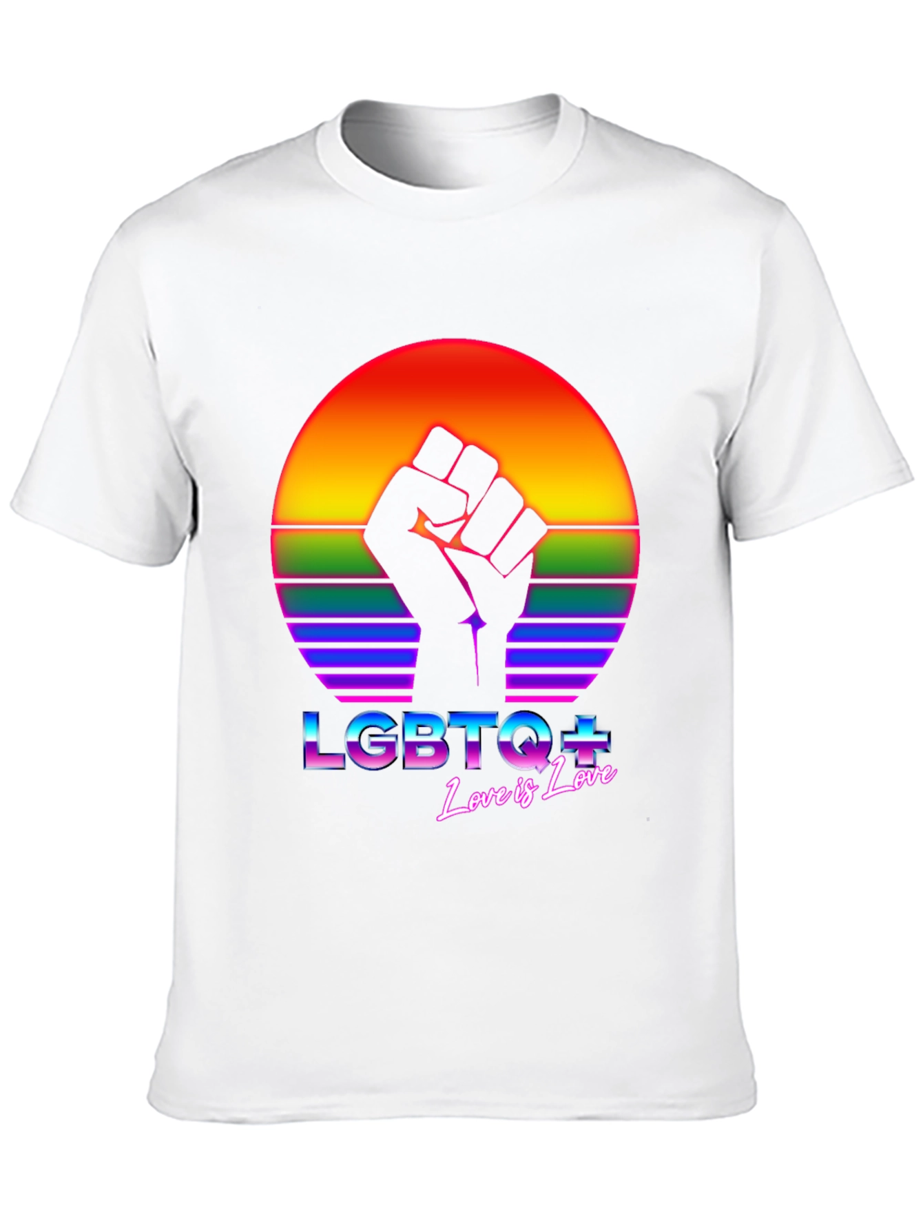 LGBTQ+ Love is Love Graphic T-Shirt - Pride Apparel