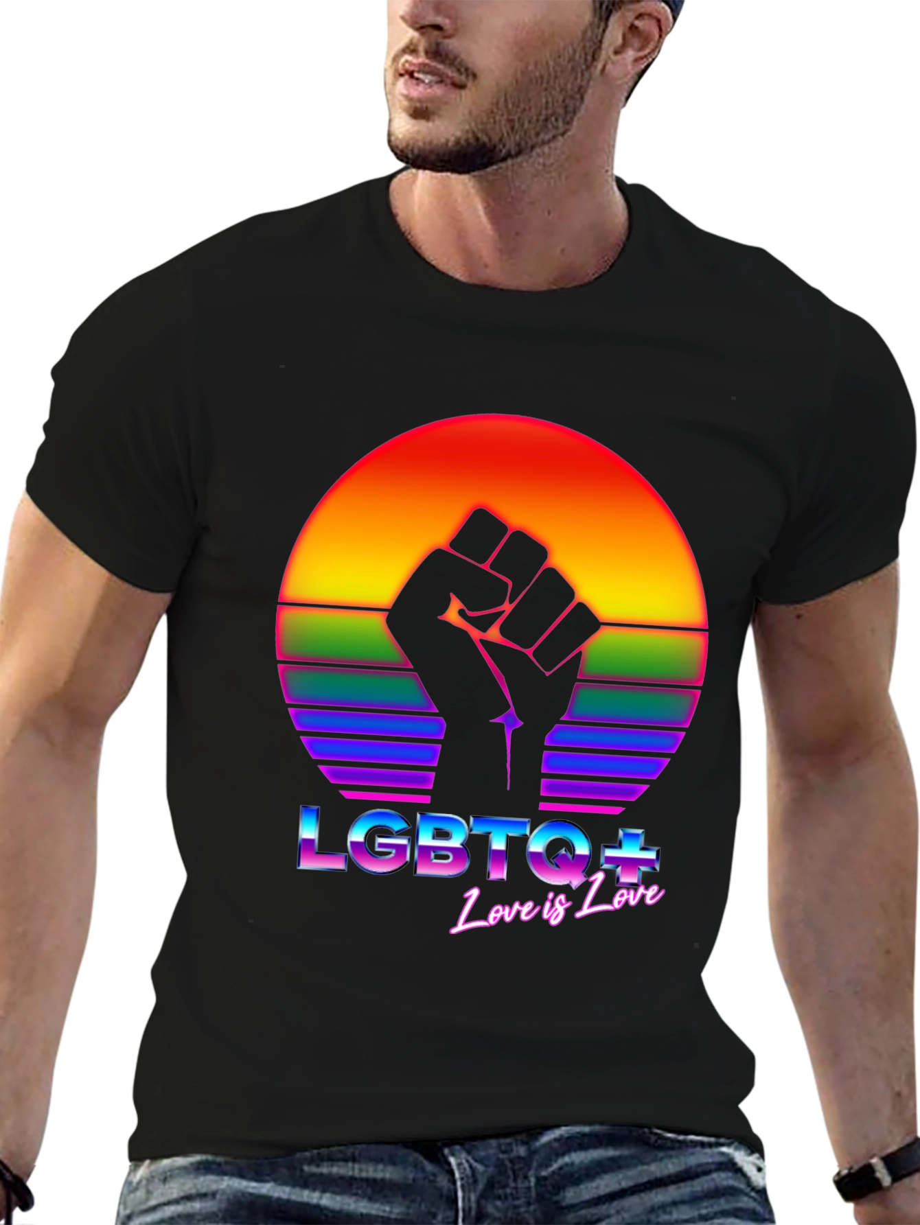 LGBTQ+ Love is Love Graphic T-Shirt - Pride Apparel