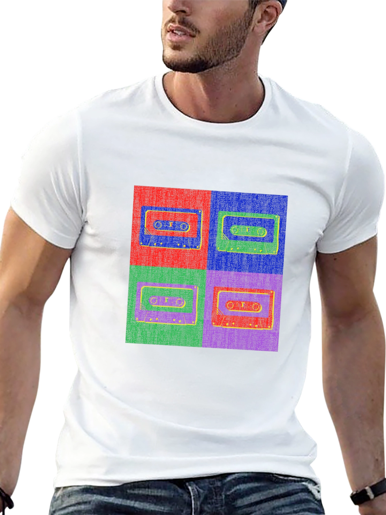 Retro Cassette Tape Pop Art Graphic Tee