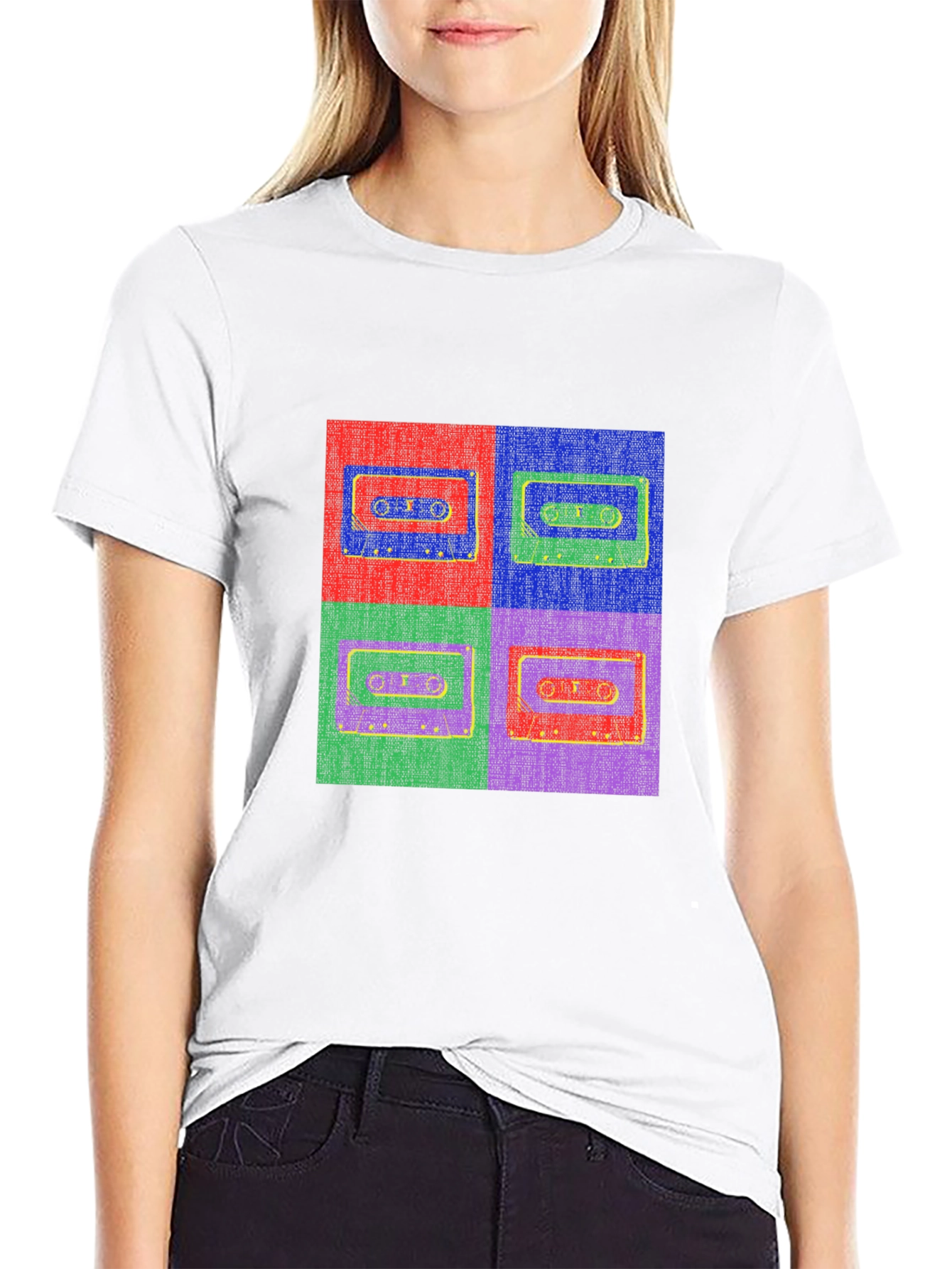 Retro Cassette Tape Pop Art Graphic Tee