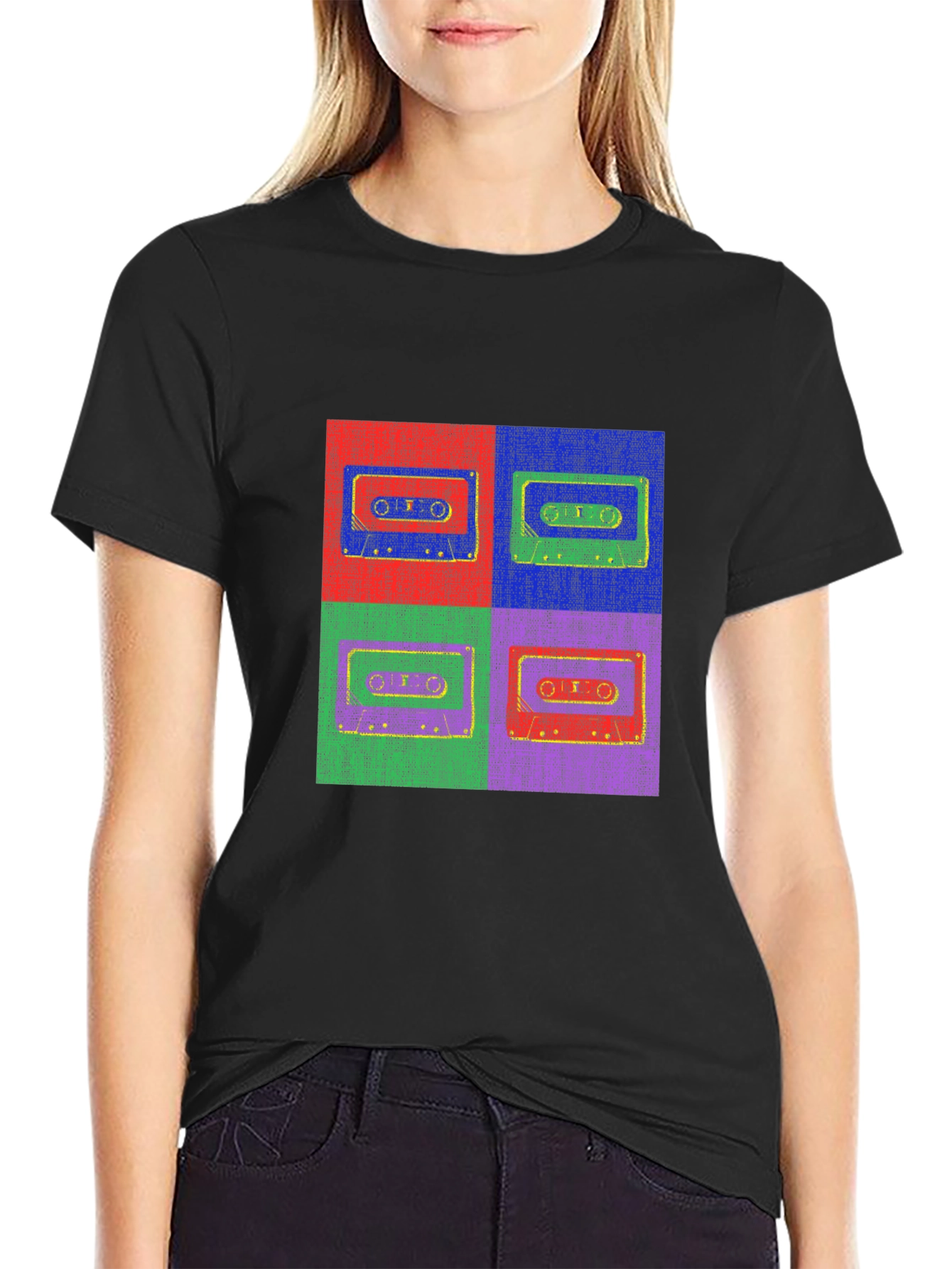 Retro Cassette Tape Pop Art Graphic Tee