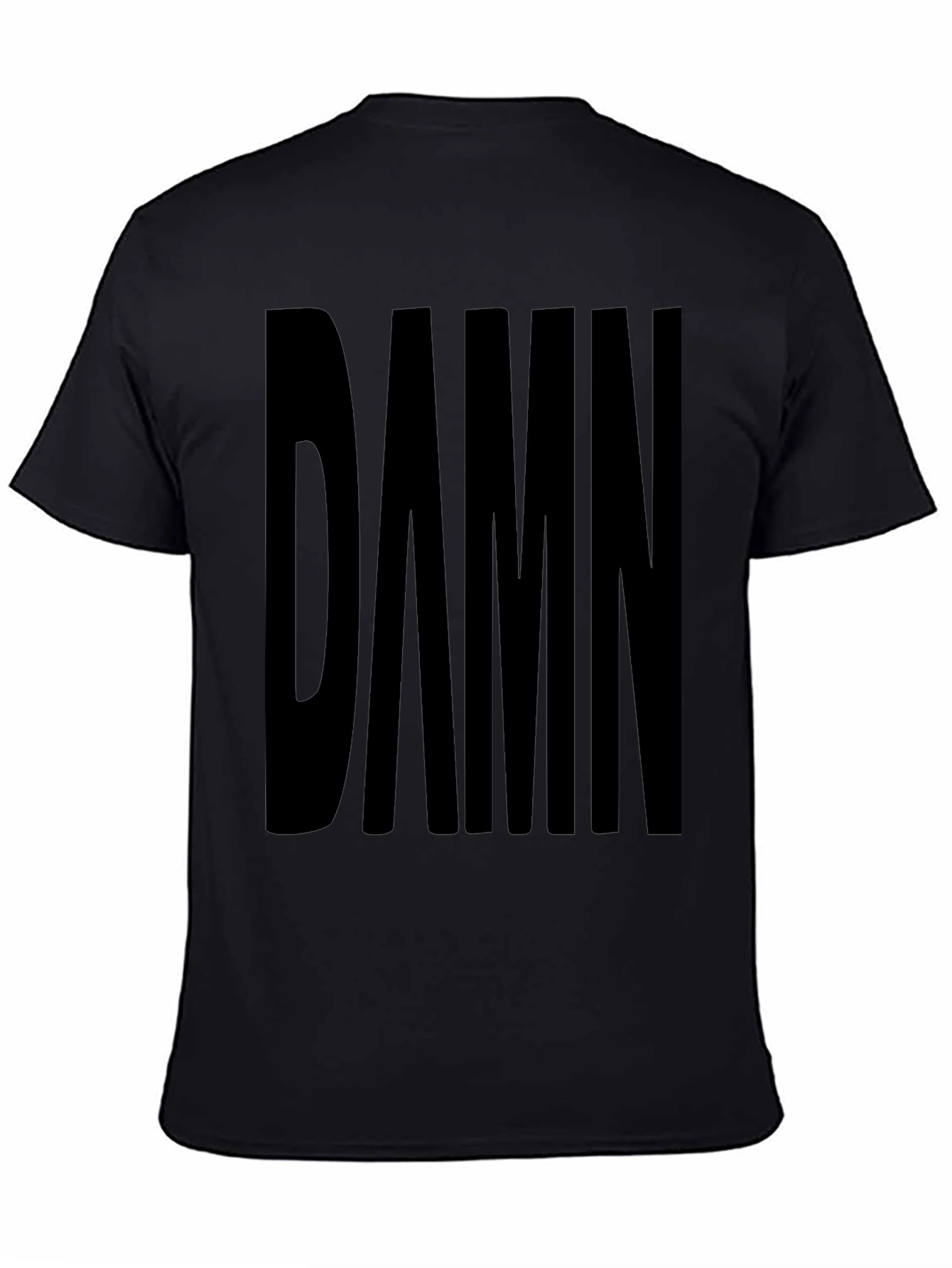 DAMN. Graphic Black T-Shirt Casual Wear