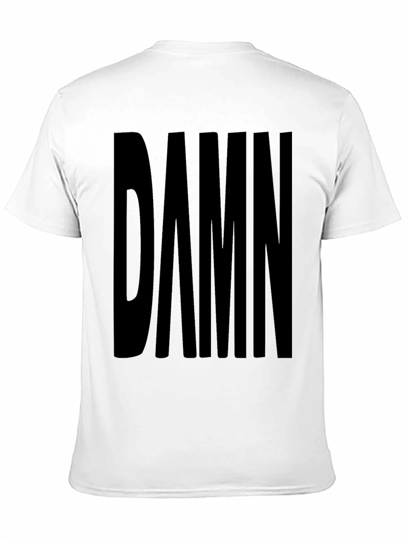 DAMN. Graphic Black T-Shirt Casual Wear
