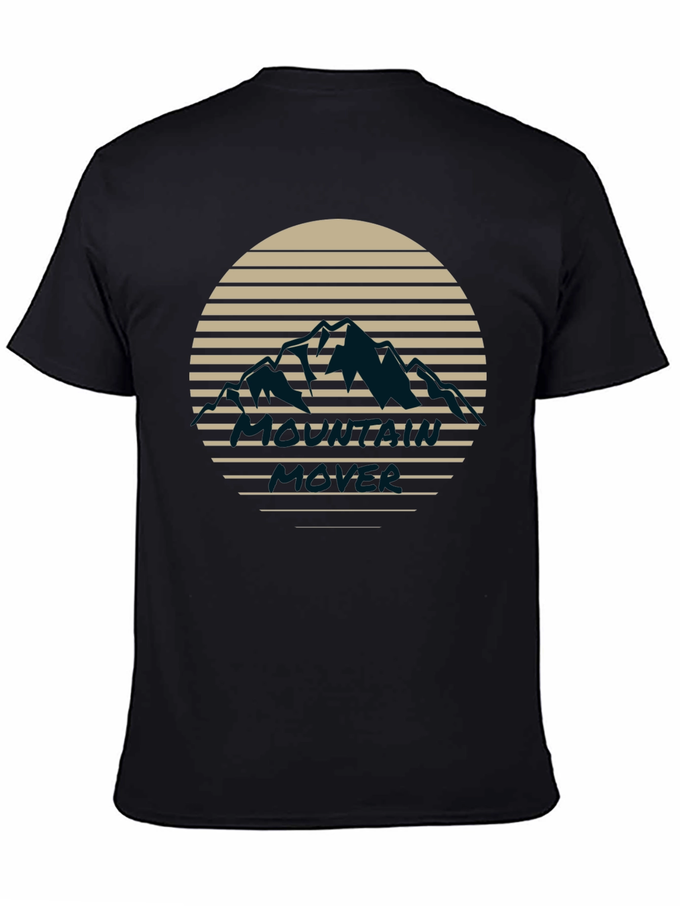 Mountain Sunset Graphic Tee - Black