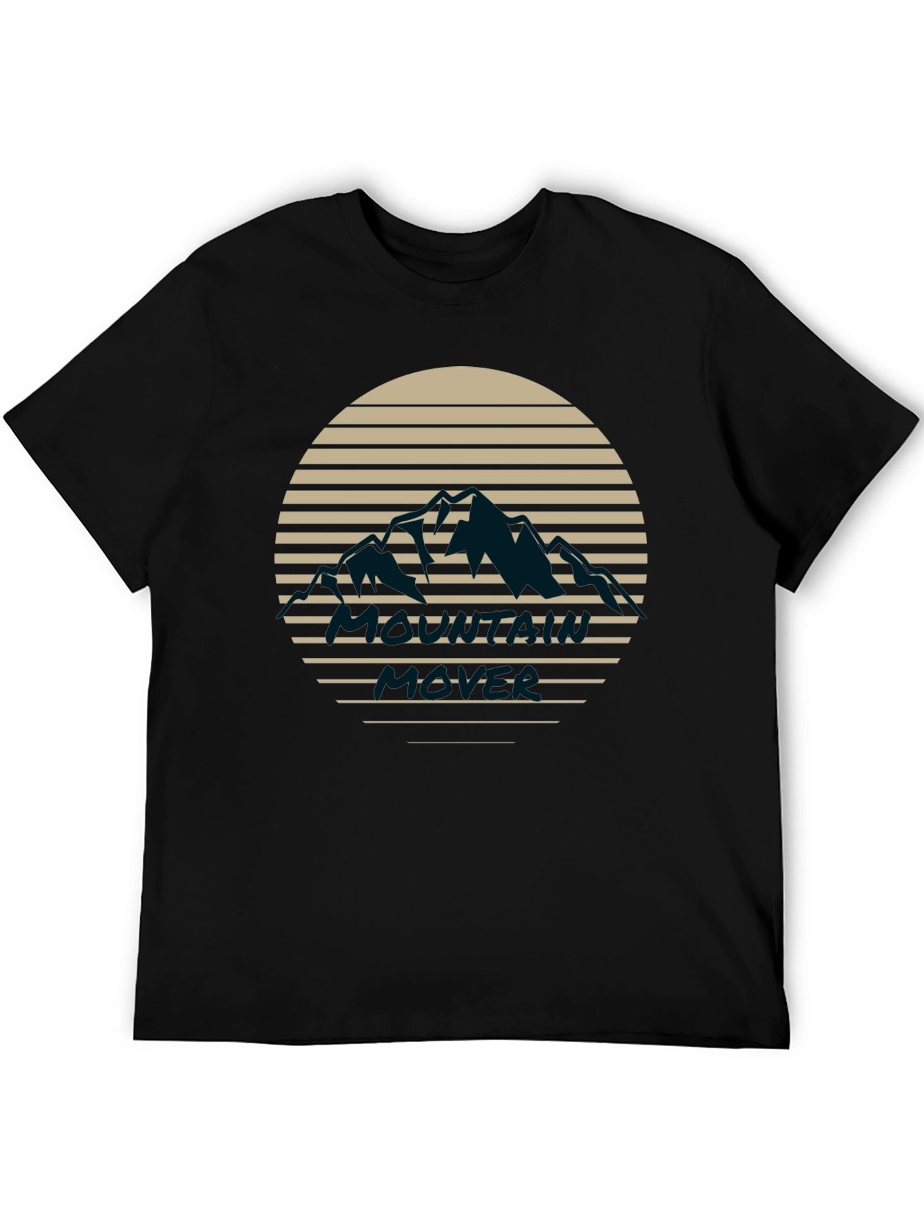 Mountain Sunset Graphic Tee - Black