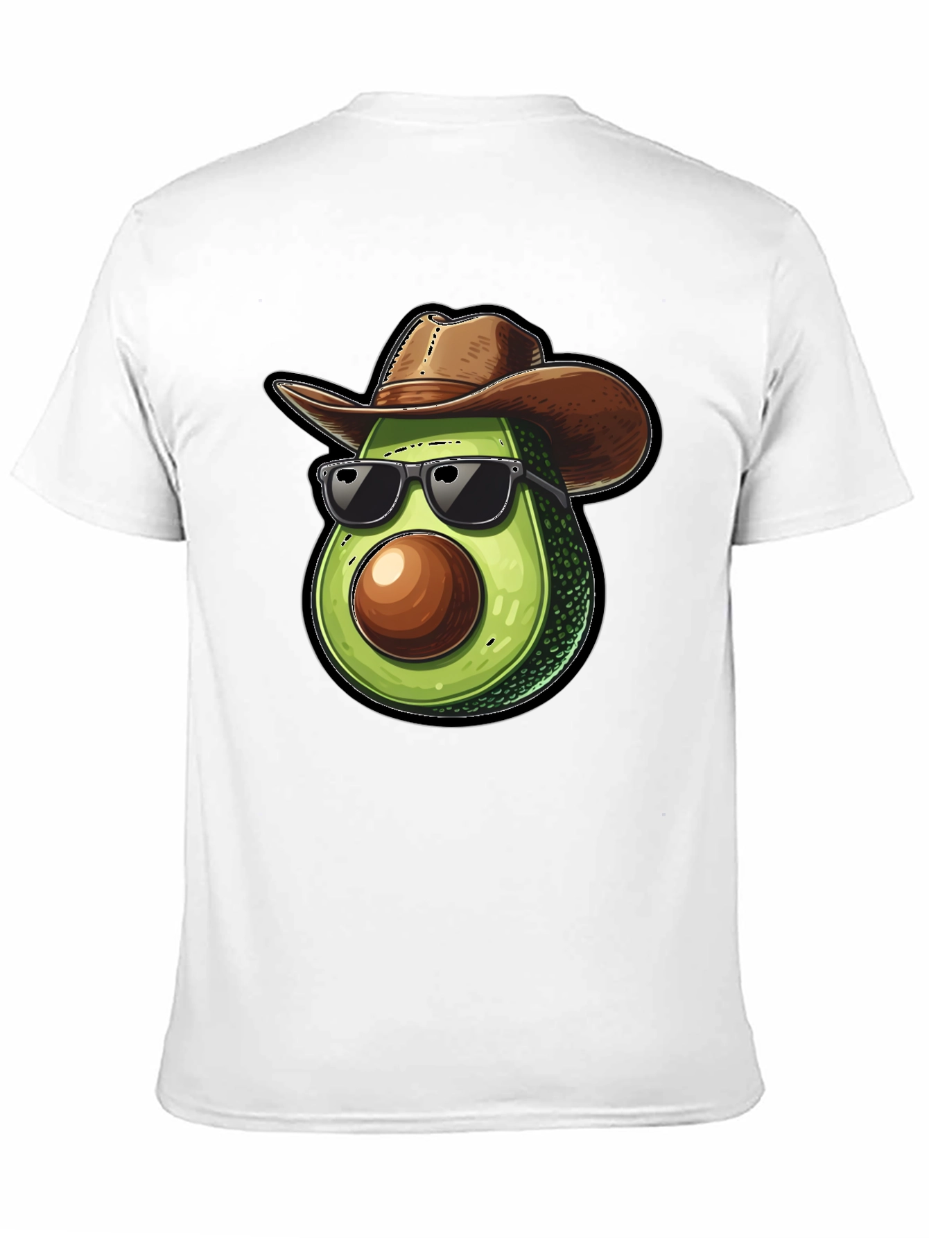 Cool Avocado Cowboy Black T-Shirt