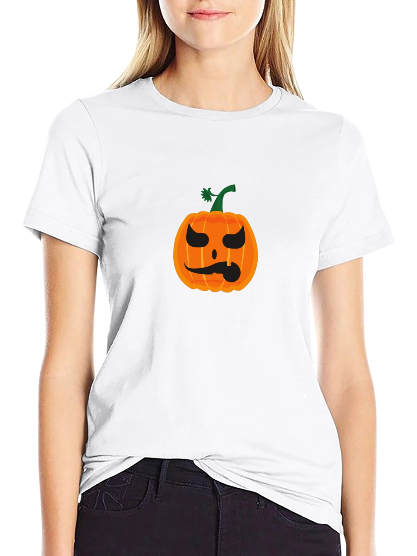 Pumpkin Halloween Black T-Shirt