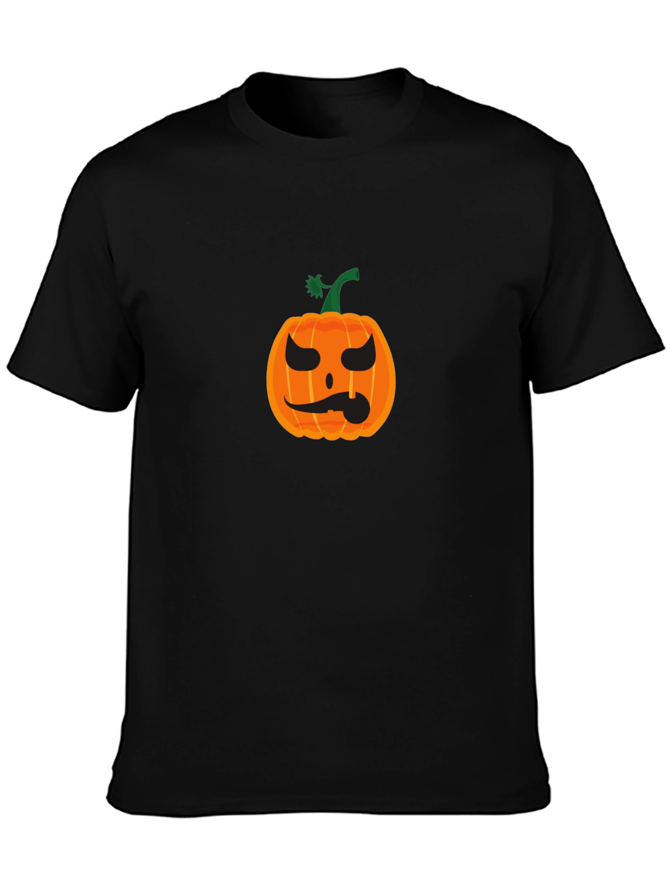 Pumpkin Halloween Black T-Shirt