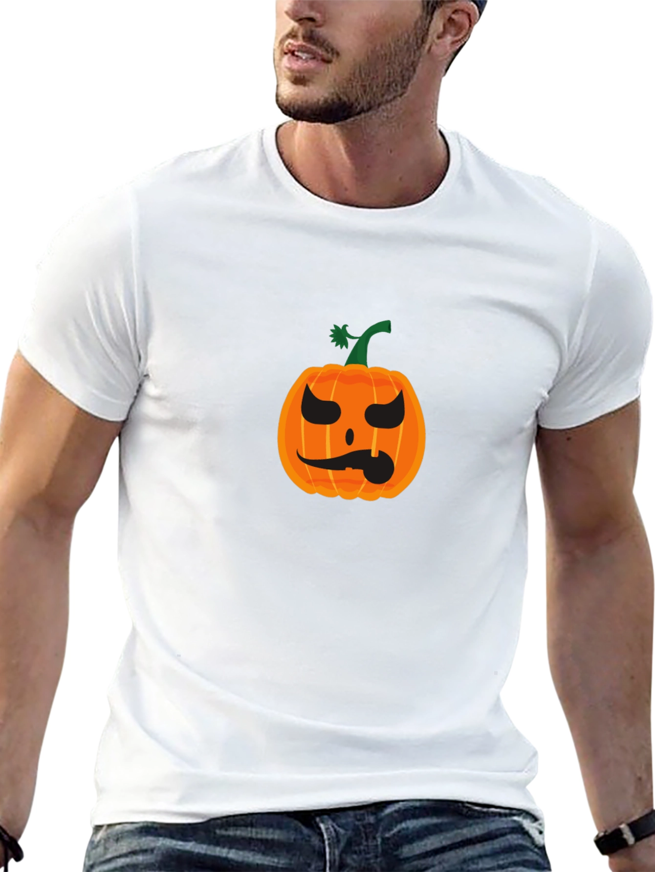 Pumpkin Halloween Black T-Shirt