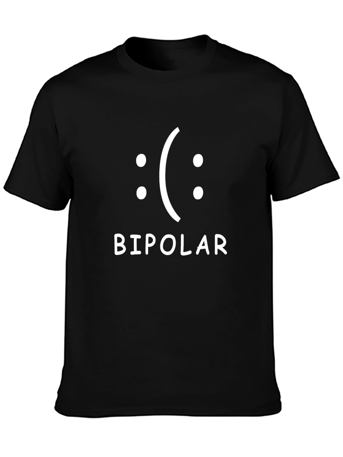 Bipolar Funny Graphic Tee - Black T-Shirt