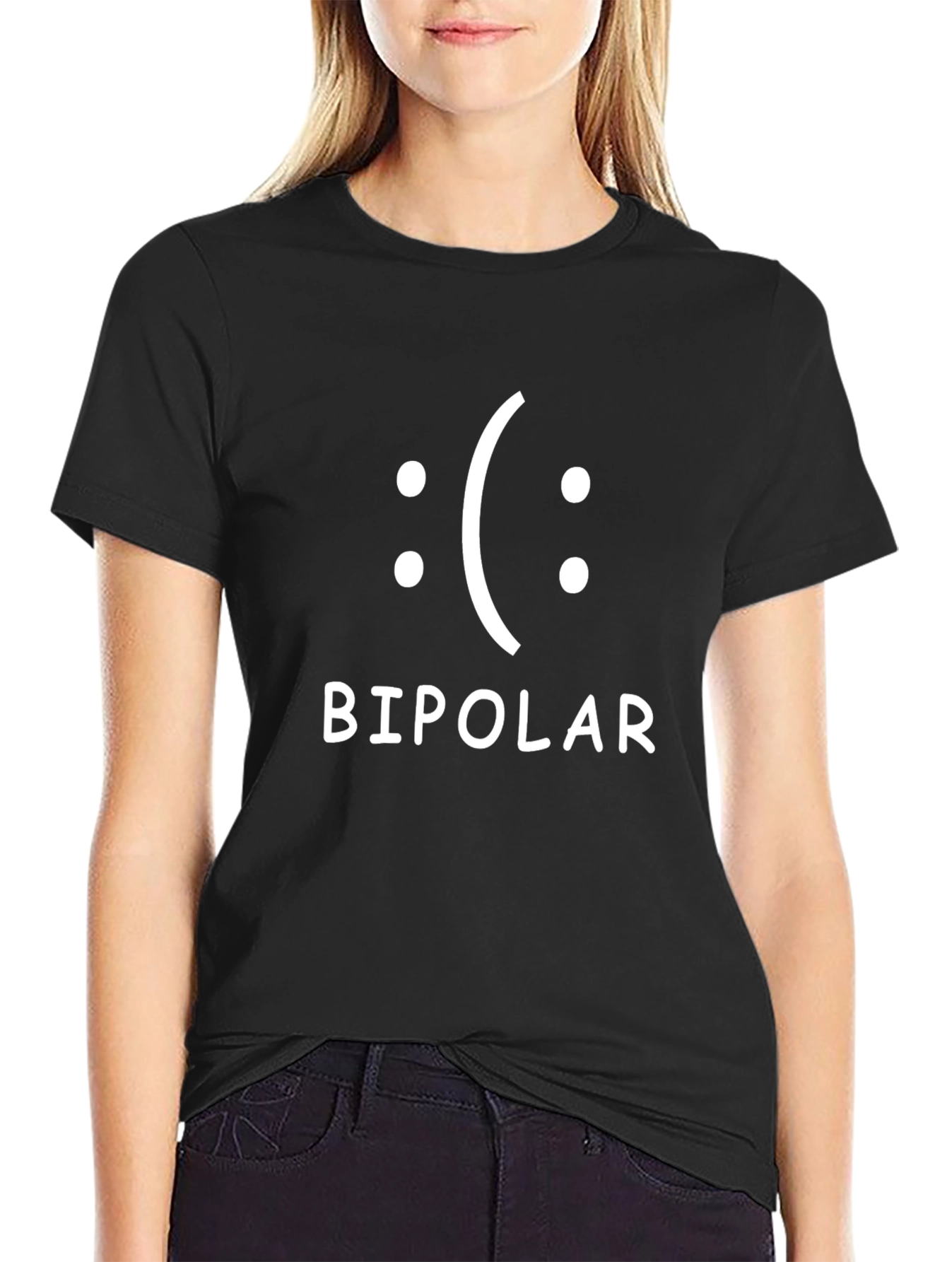 Bipolar Funny Graphic Tee - Black T-Shirt