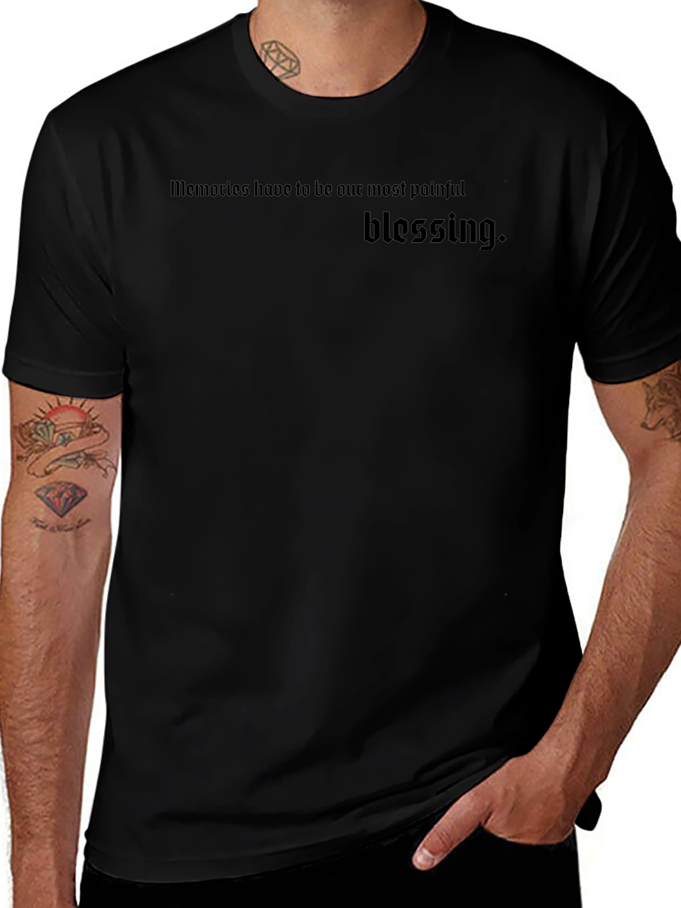 Painful Blessing Tee - Dark Gothic Style