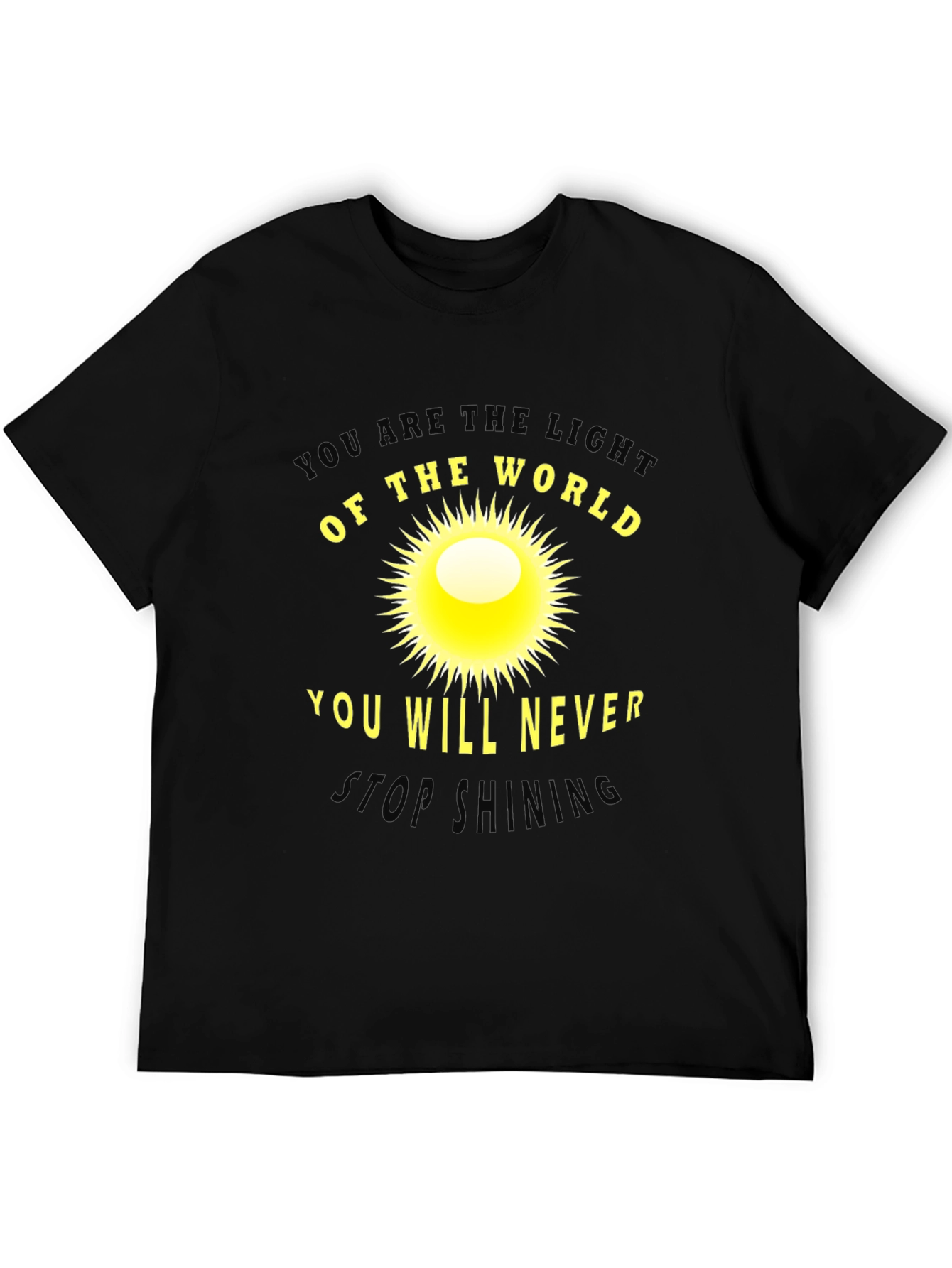 Inspirational Sun Graphic T-Shirt: Light of the World