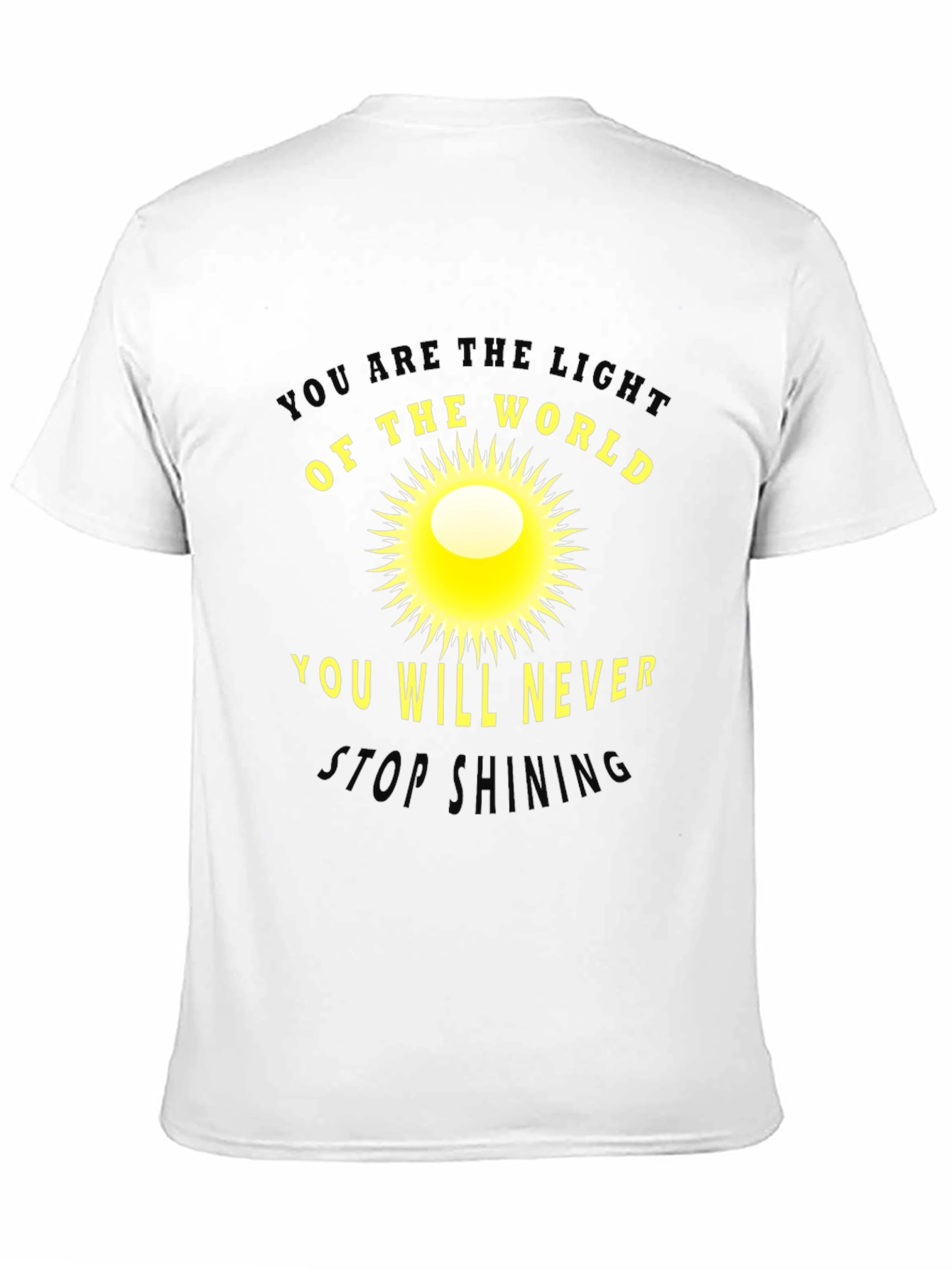 Inspirational Sun Graphic T-Shirt: Light of the World