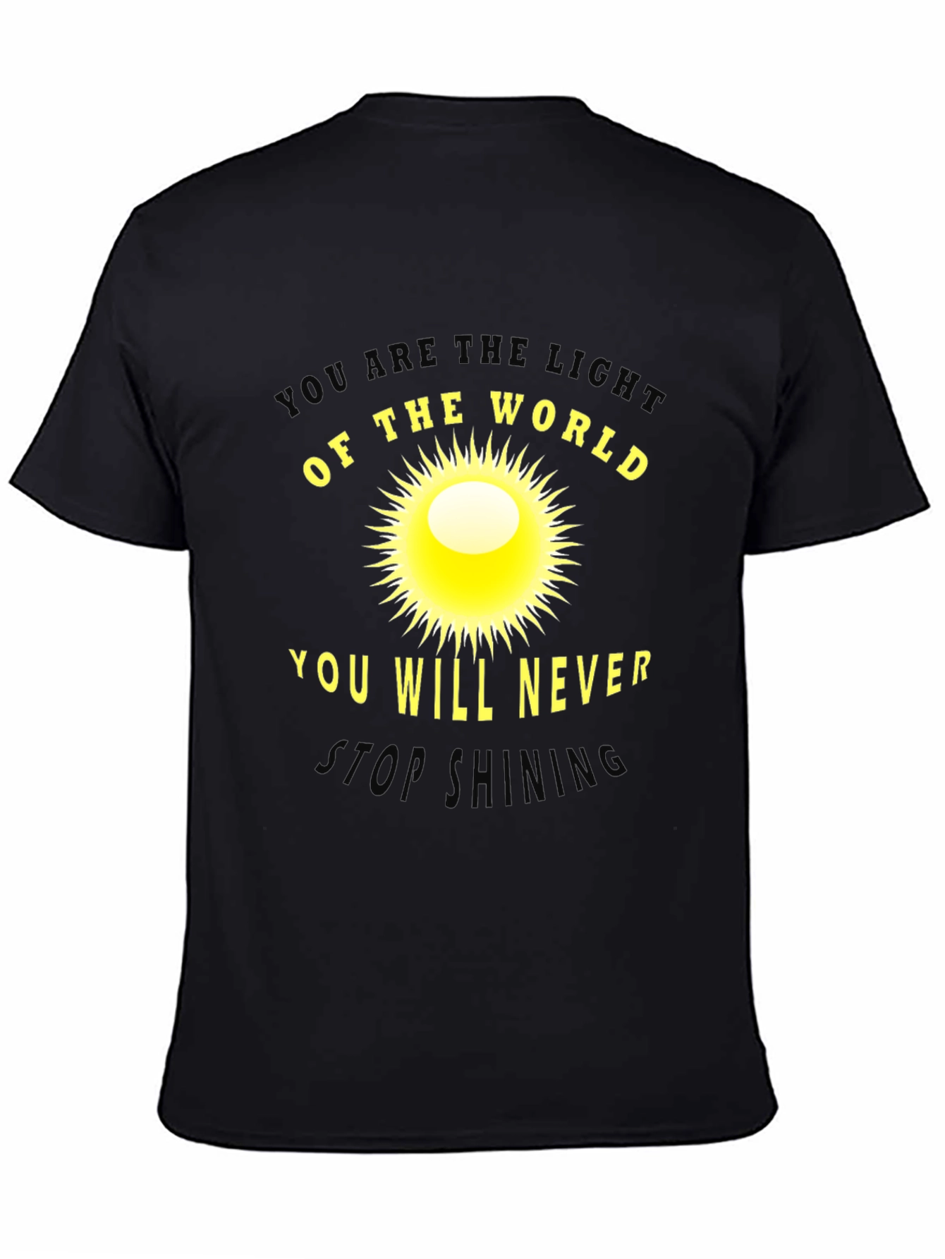 Inspirational Sun Graphic T-Shirt: Light of the World