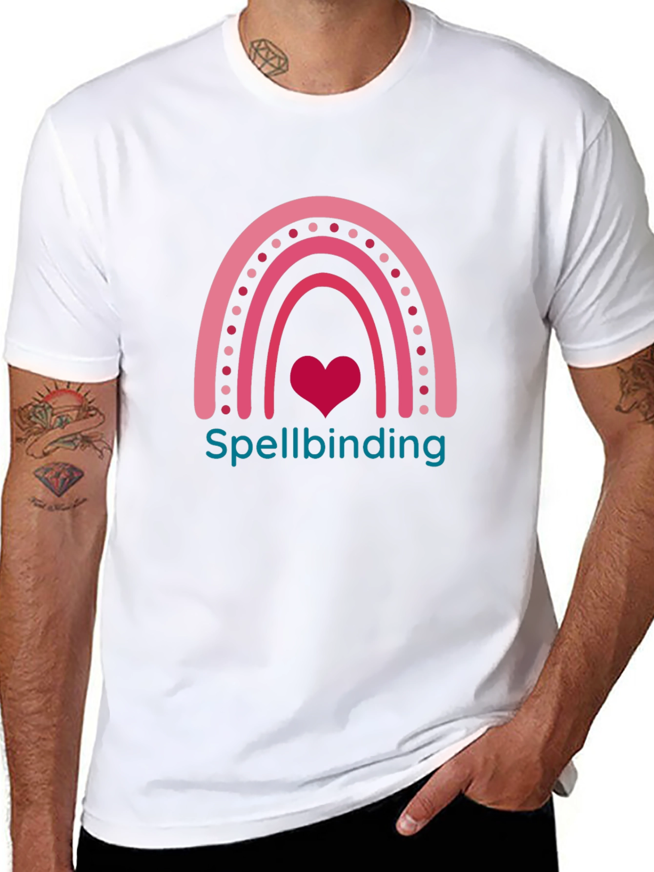 Spellbinding Heart Rainbow Graphic T-Shirt