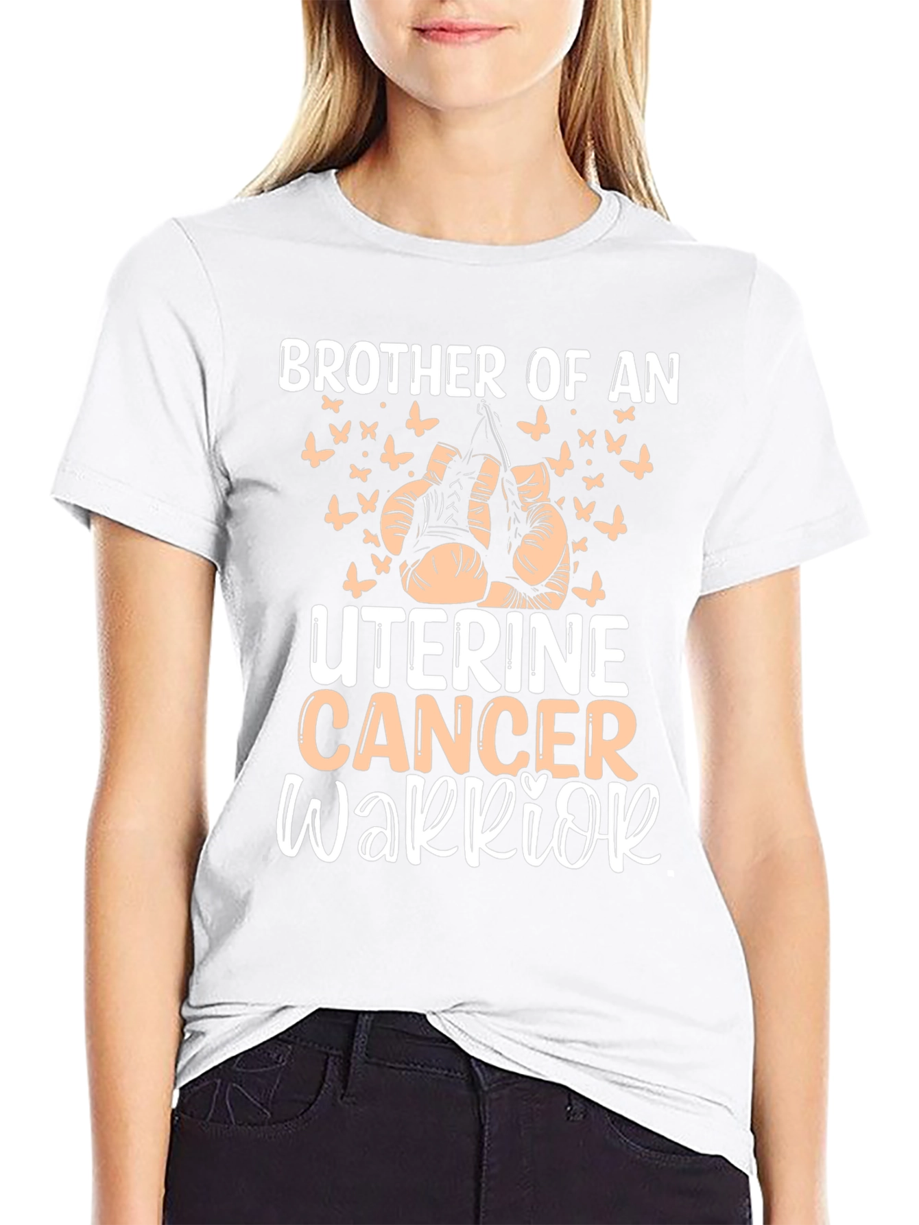 Uterine Cancer Warrior T-Shirt - Brother Support