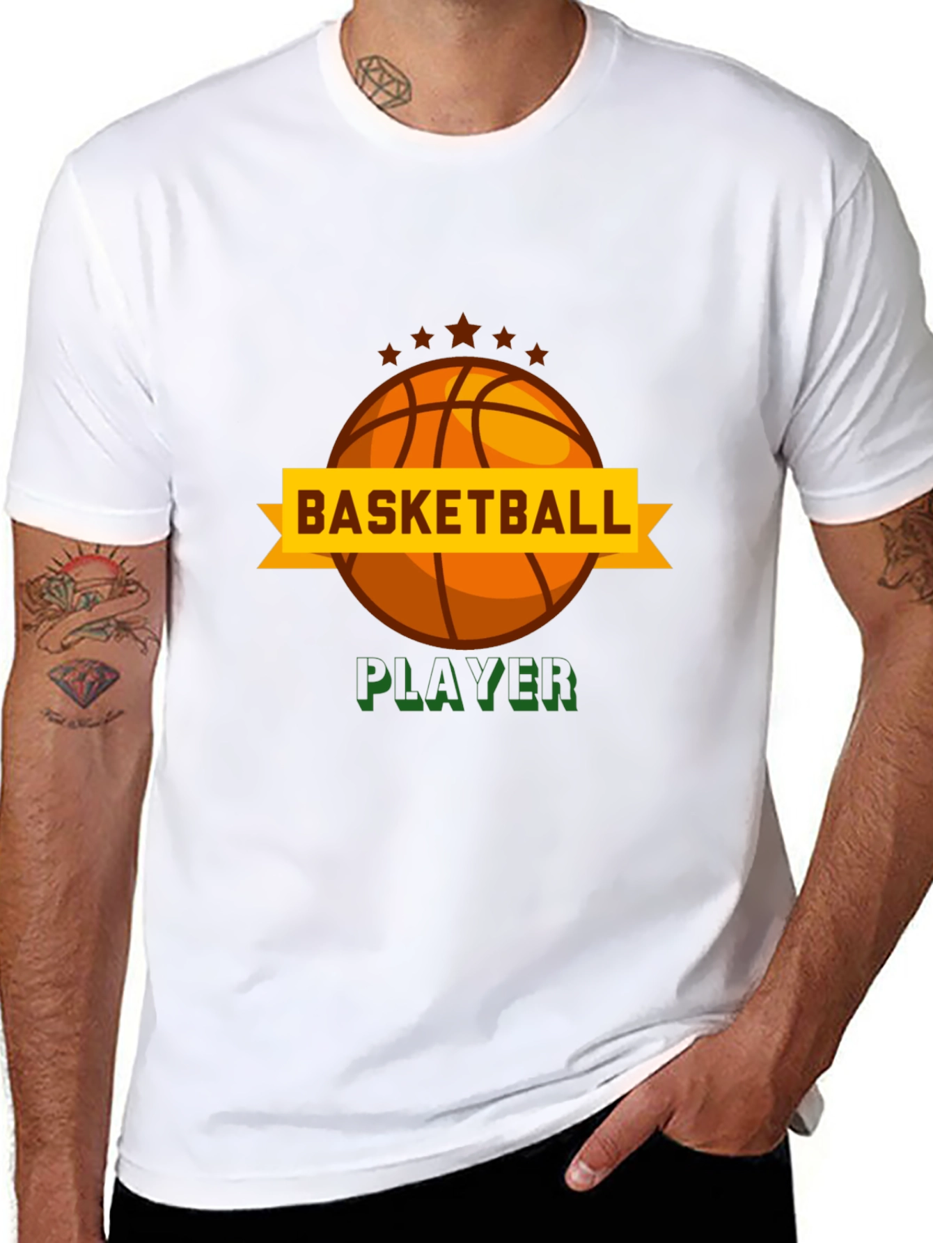 Basketball Player Graphic Tee -  Stylish & Comfortable