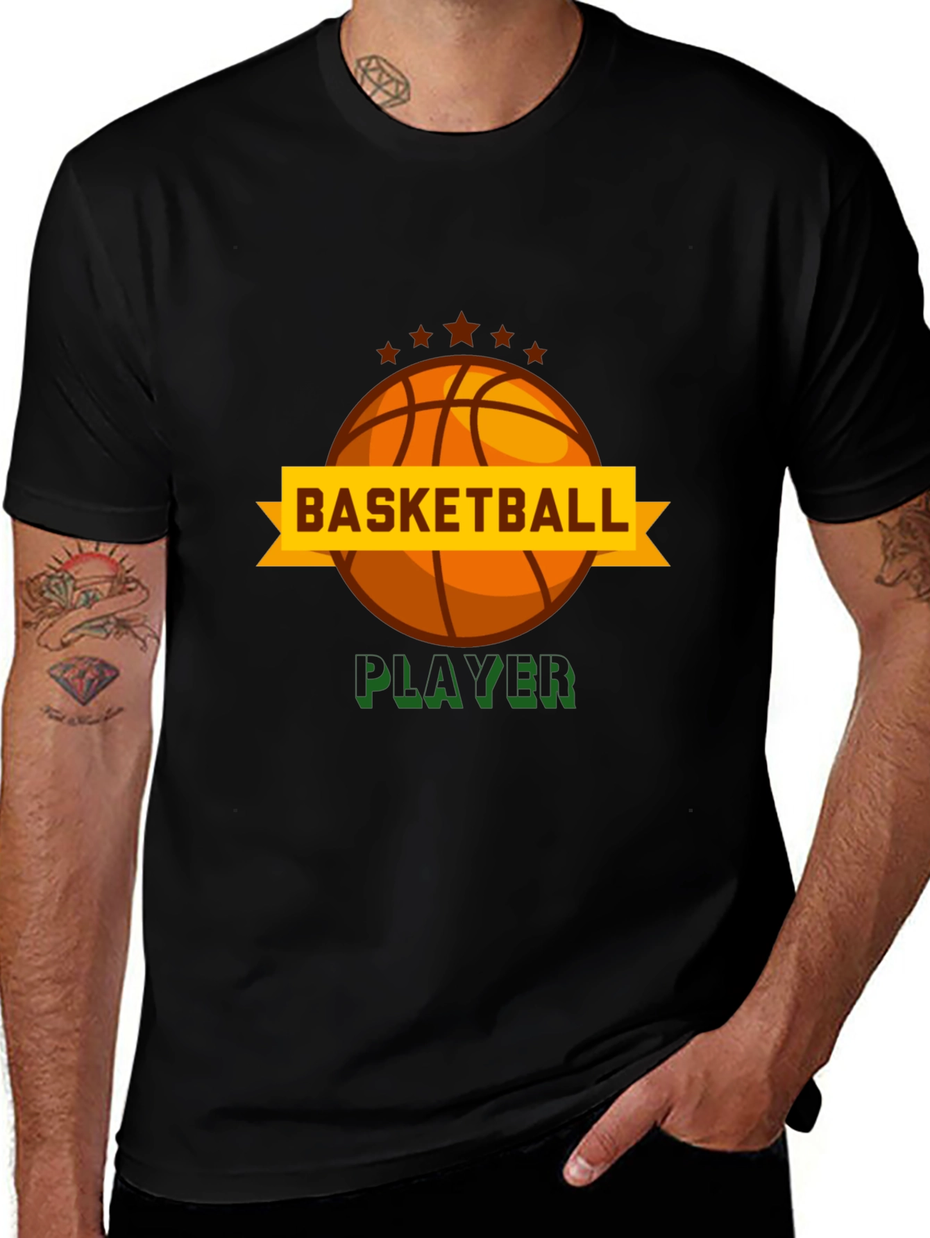 Basketball Player Graphic Tee -  Stylish & Comfortable
