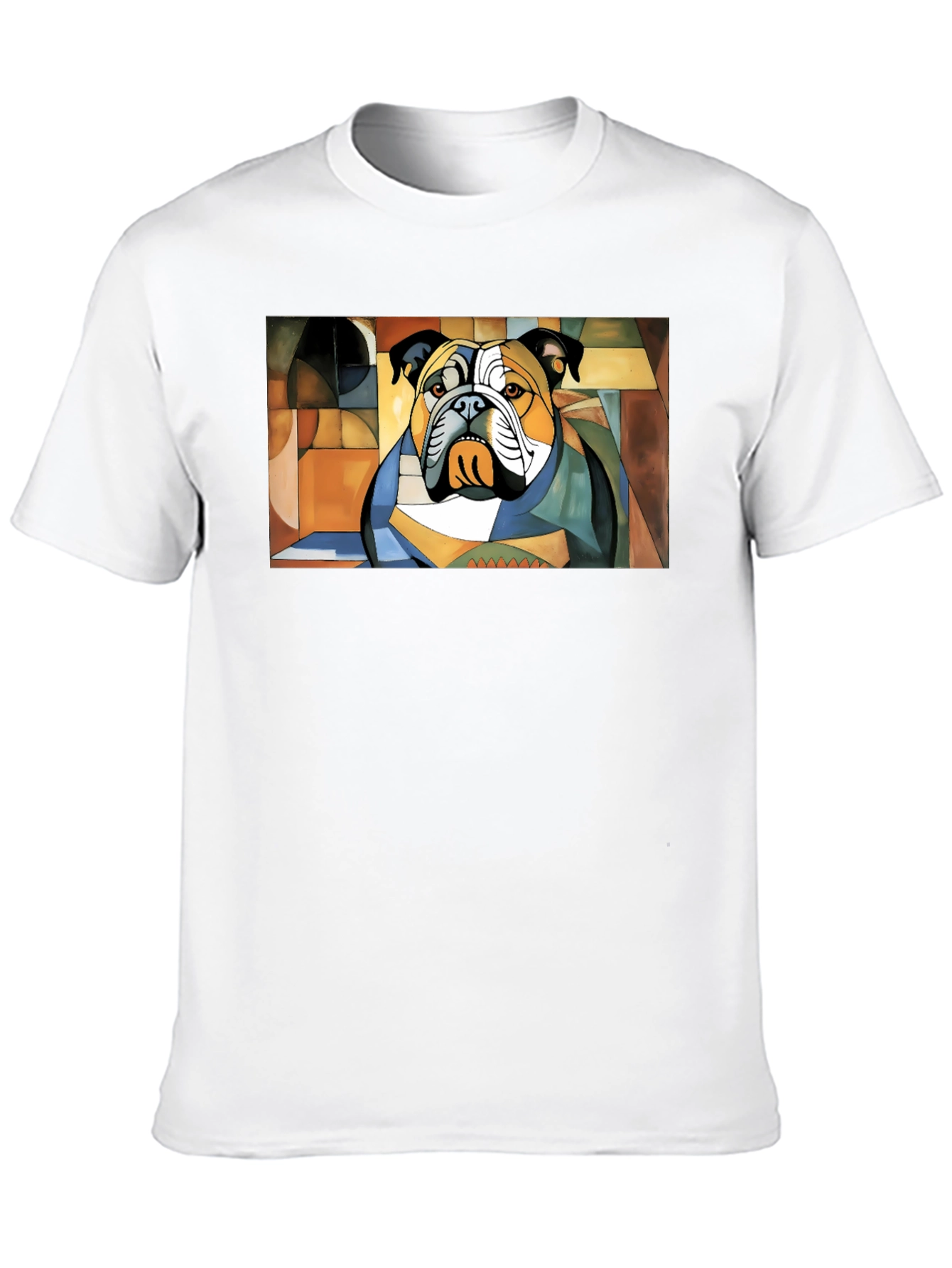 Abstract Bulldog Graphic Tee