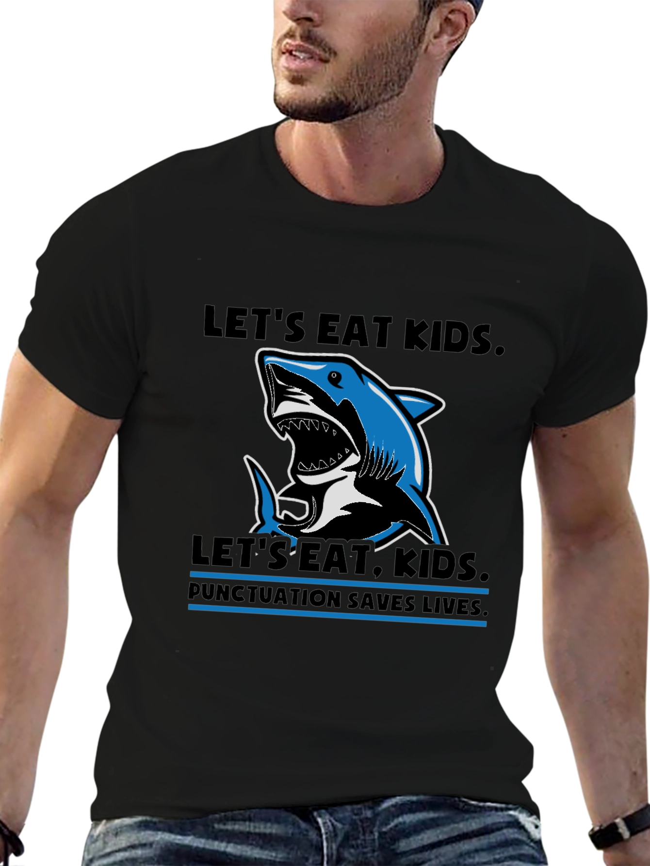 Lets Eat Kids Punctuation T-Shirt