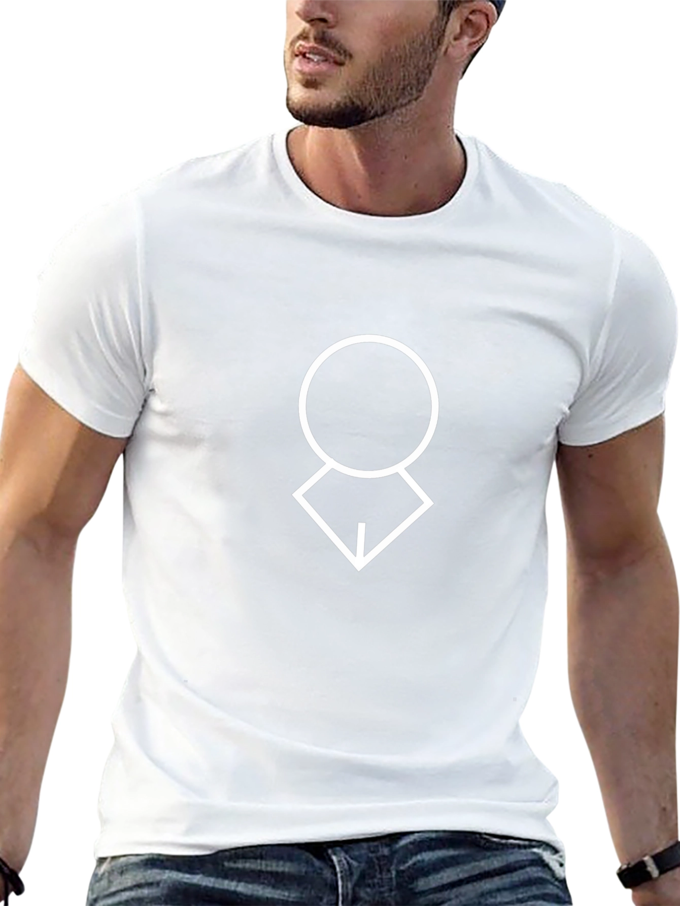 Minimalist Graphic Tee - Modern Geometric Design