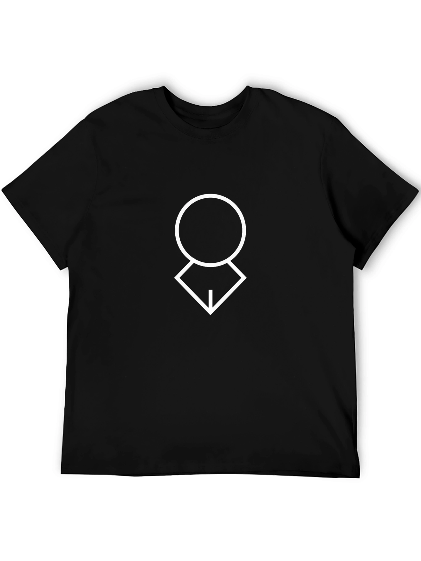 Minimalist Graphic Tee - Modern Geometric Design