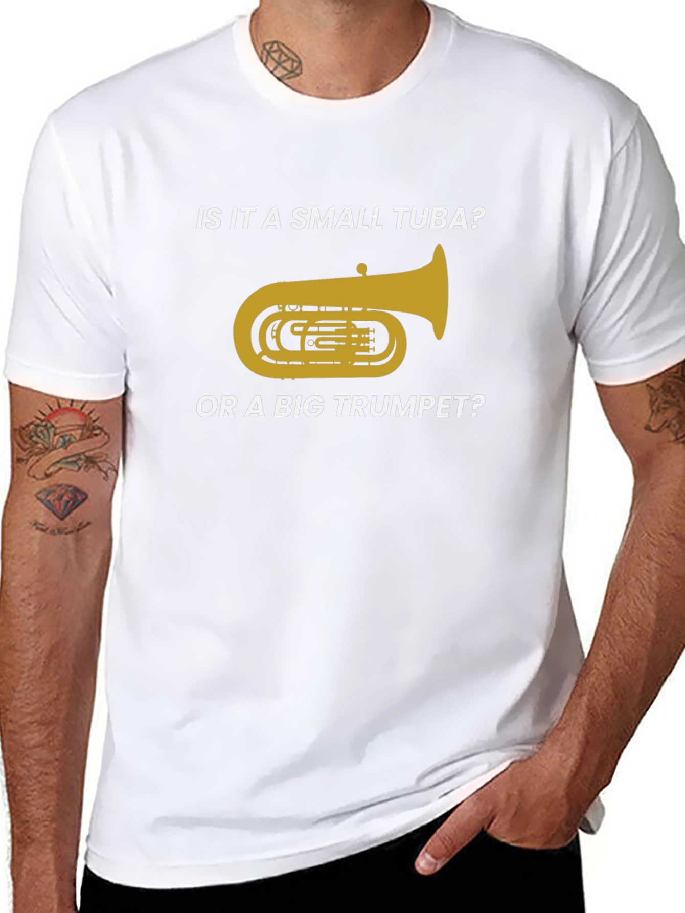 Small Tuba or Big Trumpet Funny Band T-Shirt