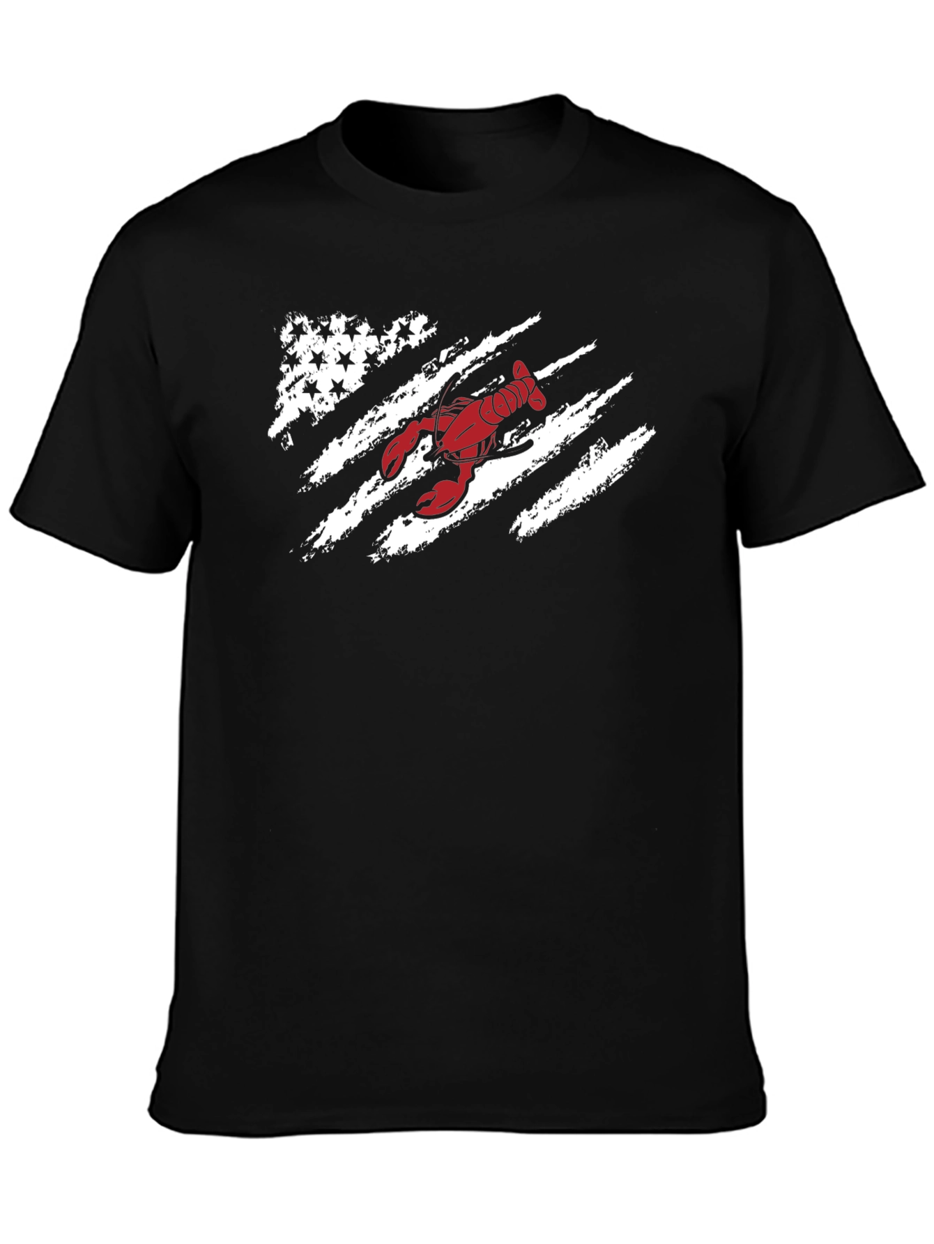 Lobster Flag Graphic Tee - Patriotic Seafood Shirt