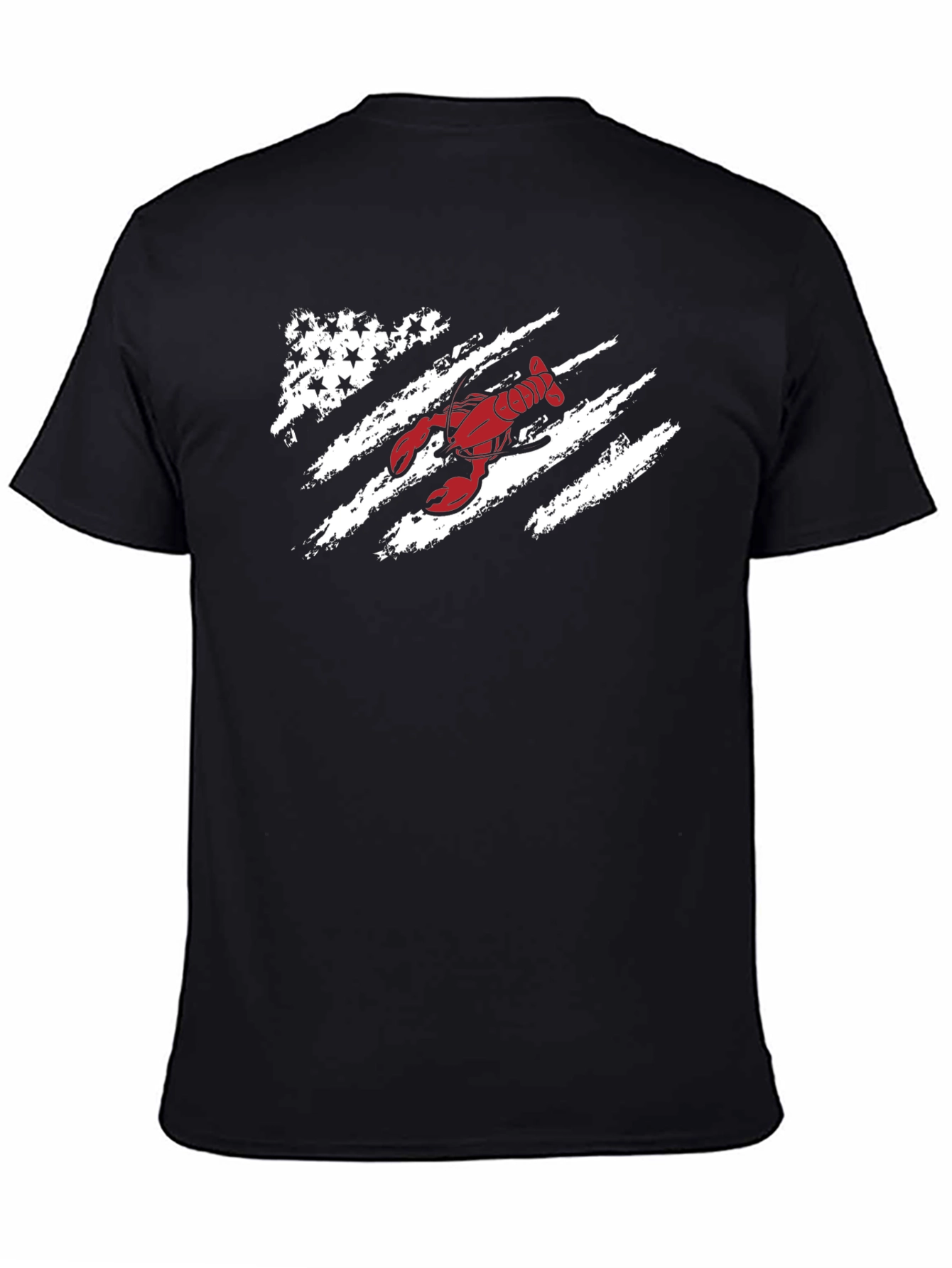 Lobster Flag Graphic Tee - Patriotic Seafood Shirt