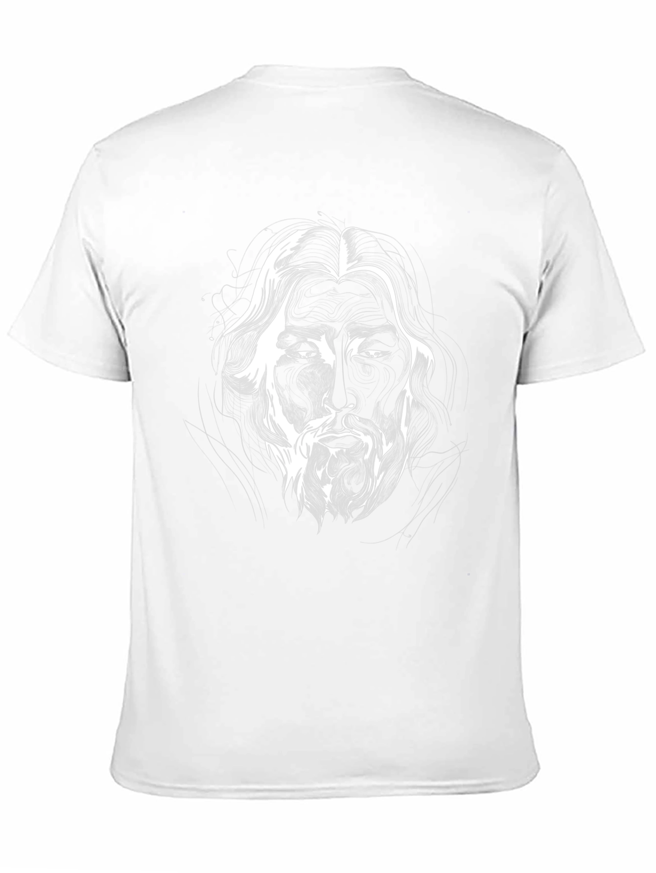 Monochrome Face Graphic Tee - Stylish Black T-Shirt