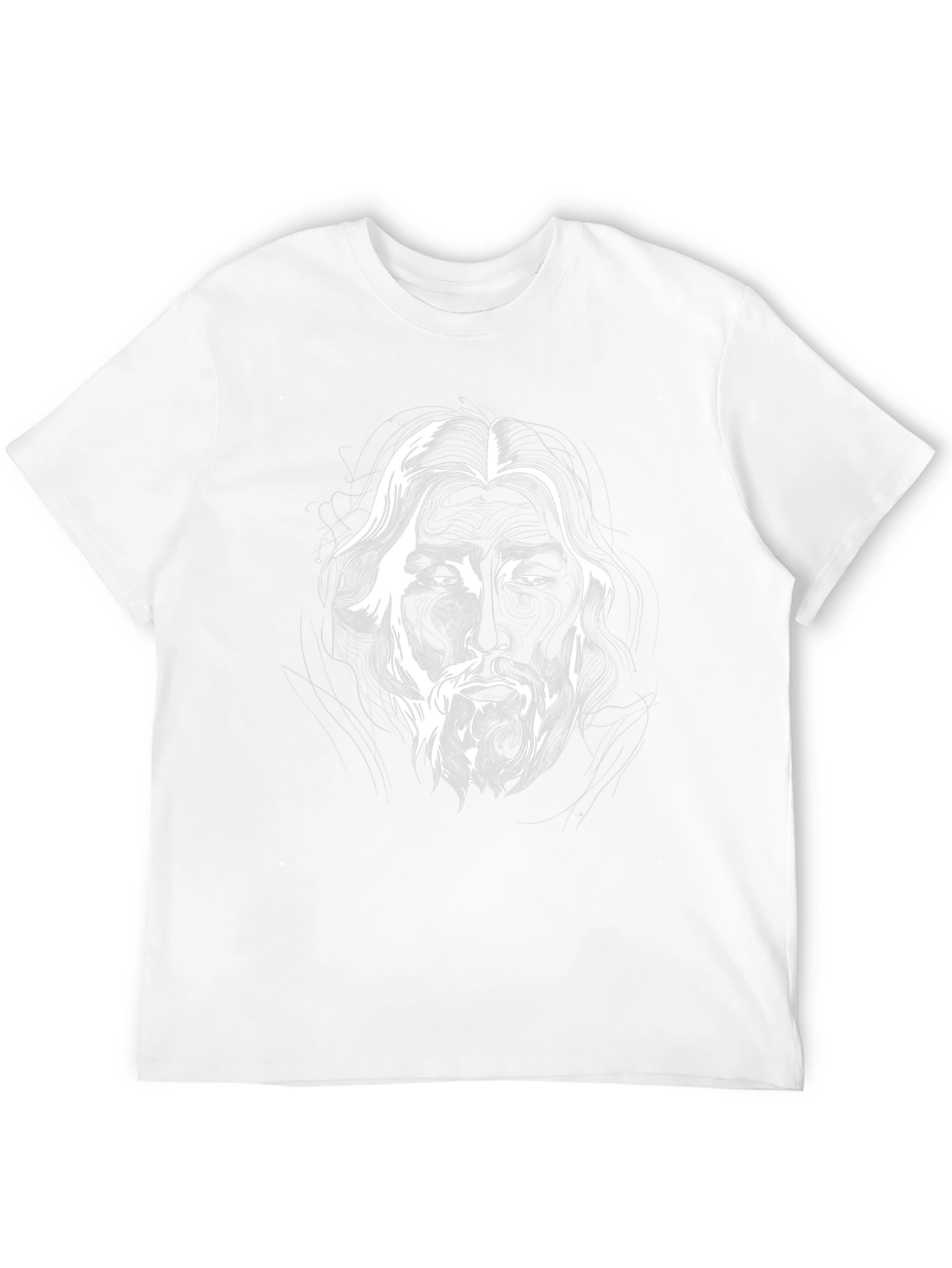 Monochrome Face Graphic Tee - Stylish Black T-Shirt