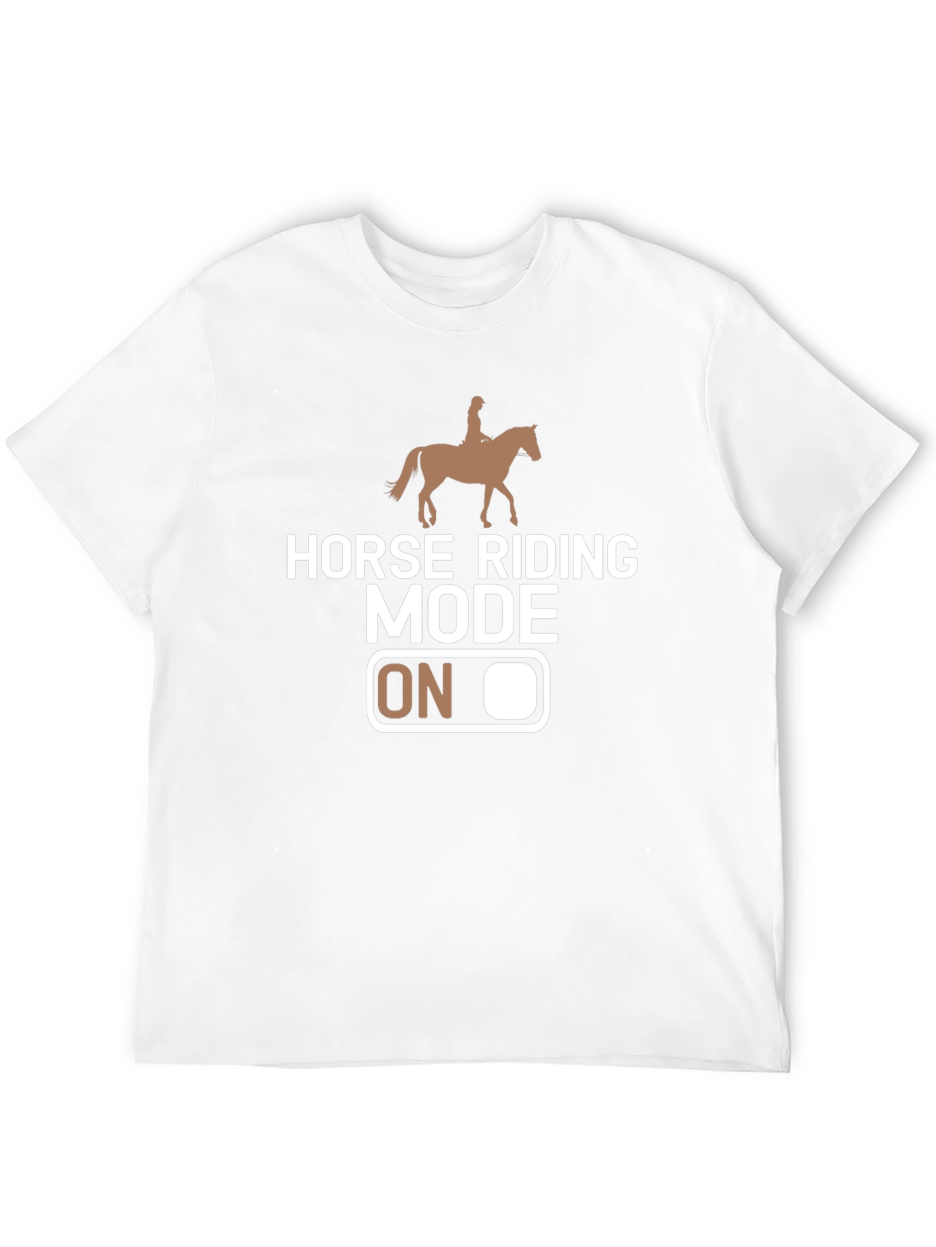 Horse Riding Mode On T-Shirt: Equestrian Lifestyle Tee