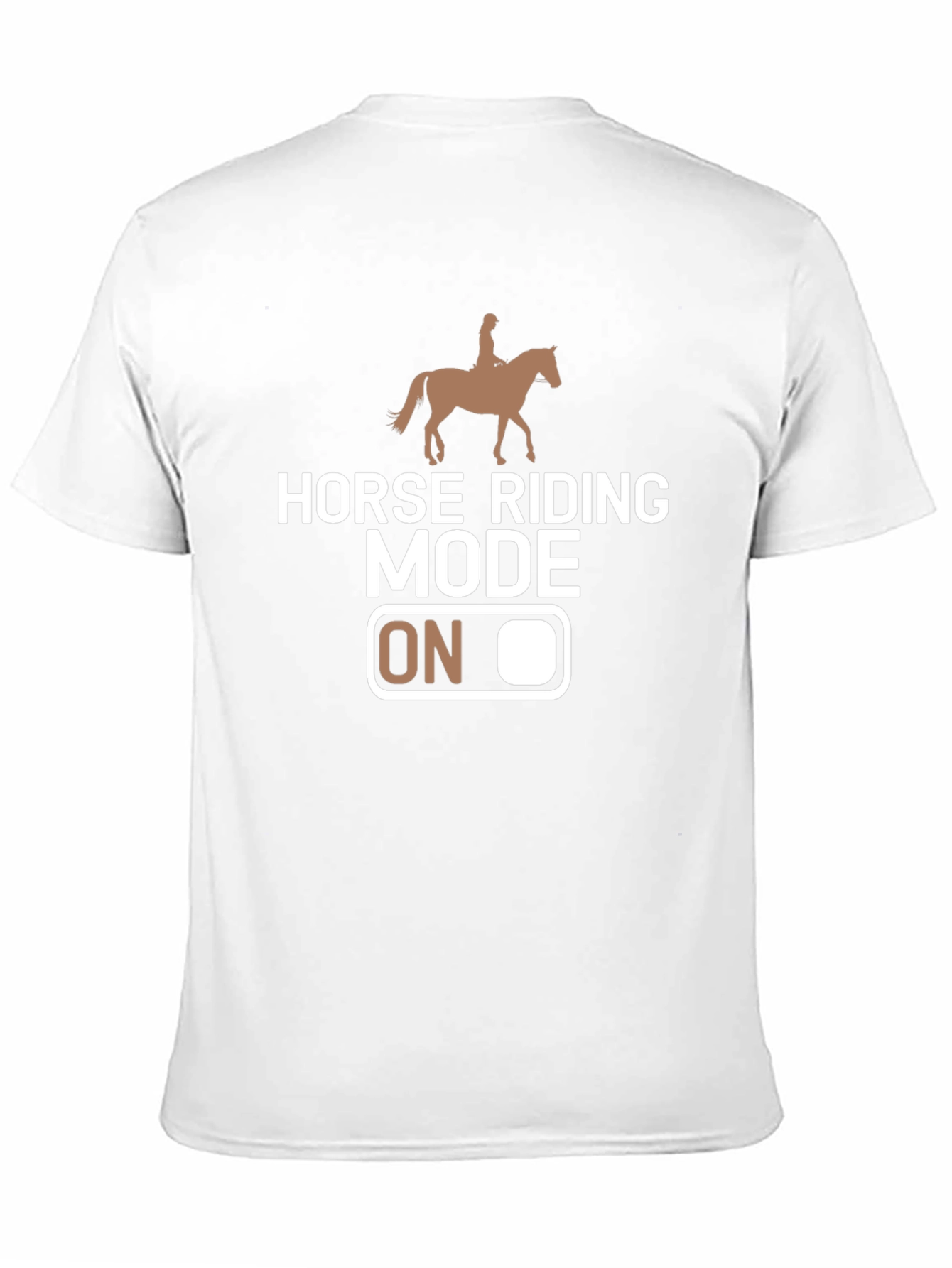 Horse Riding Mode On T-Shirt: Equestrian Lifestyle Tee