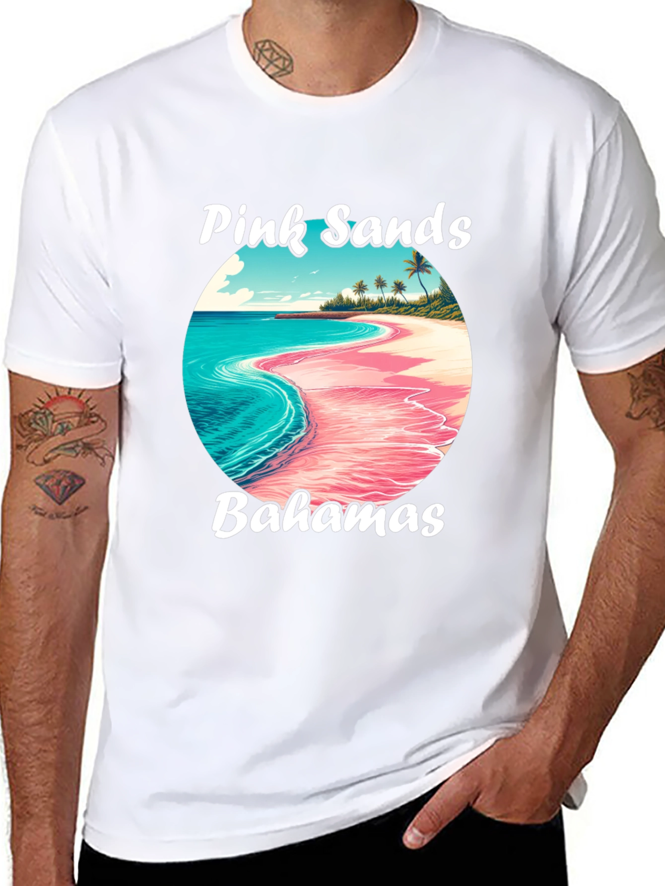 Pink Sands Bahamas Graphic T-Shirt