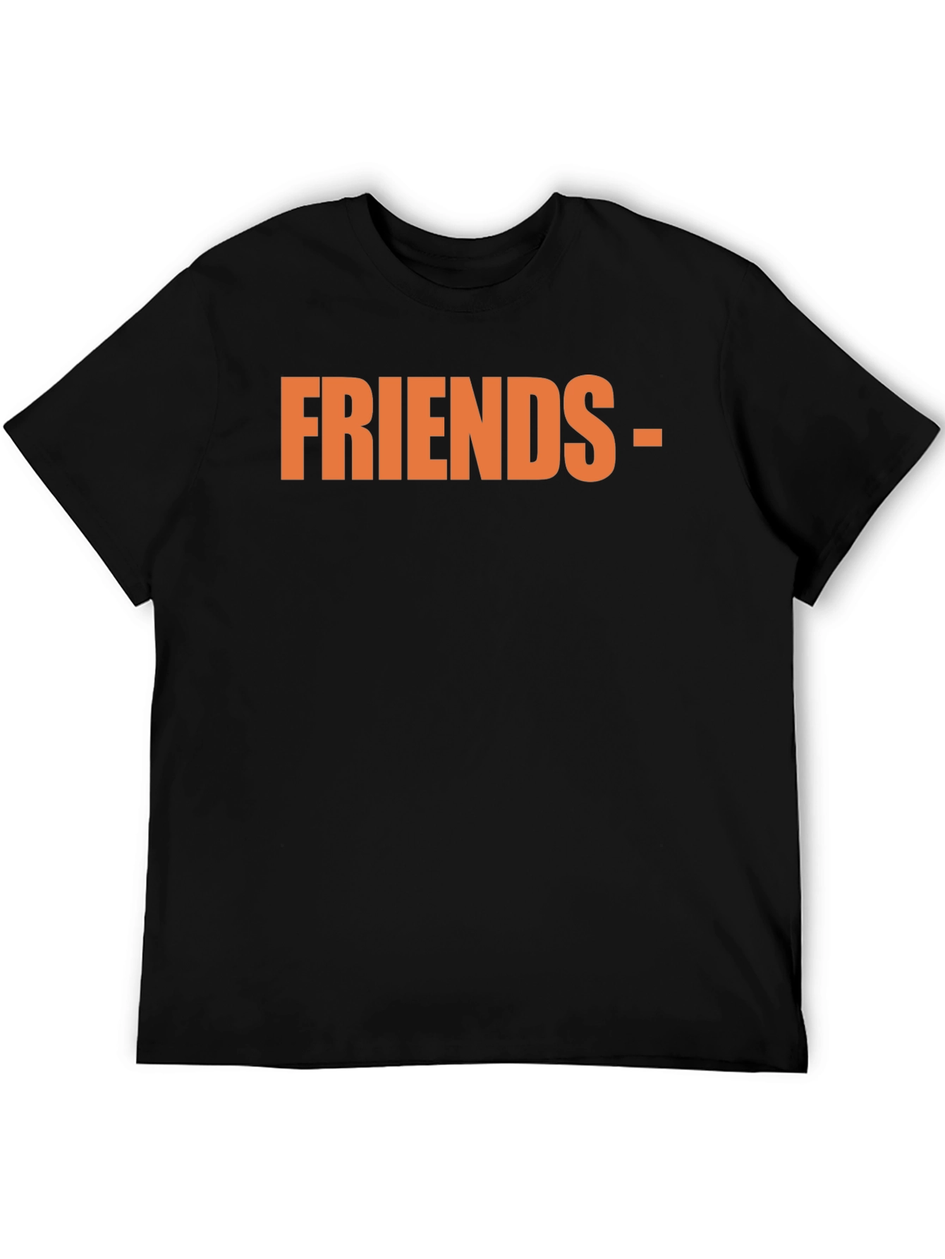 Friends Graphic Tee - Black Casual T-Shirt
