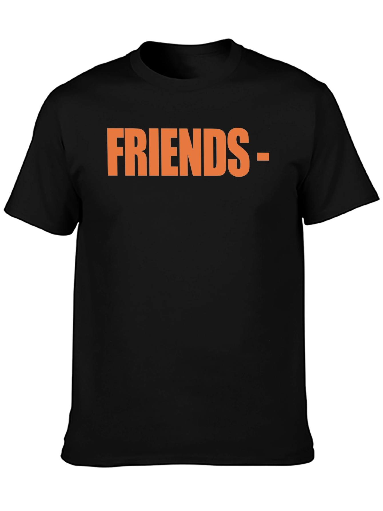 Friends Graphic Tee - Black Casual T-Shirt