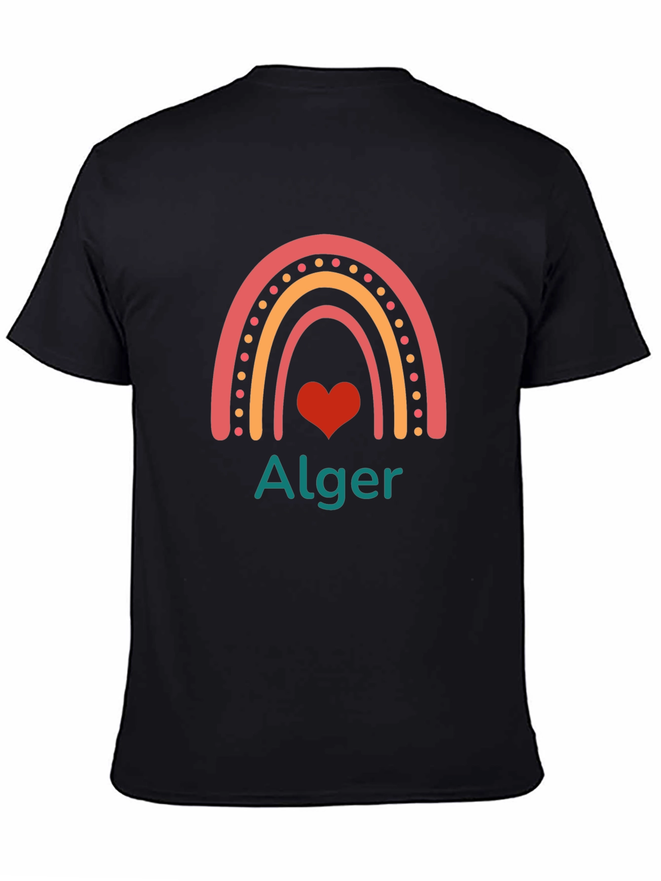 Alger Rainbow Heart Graphic T-Shirt