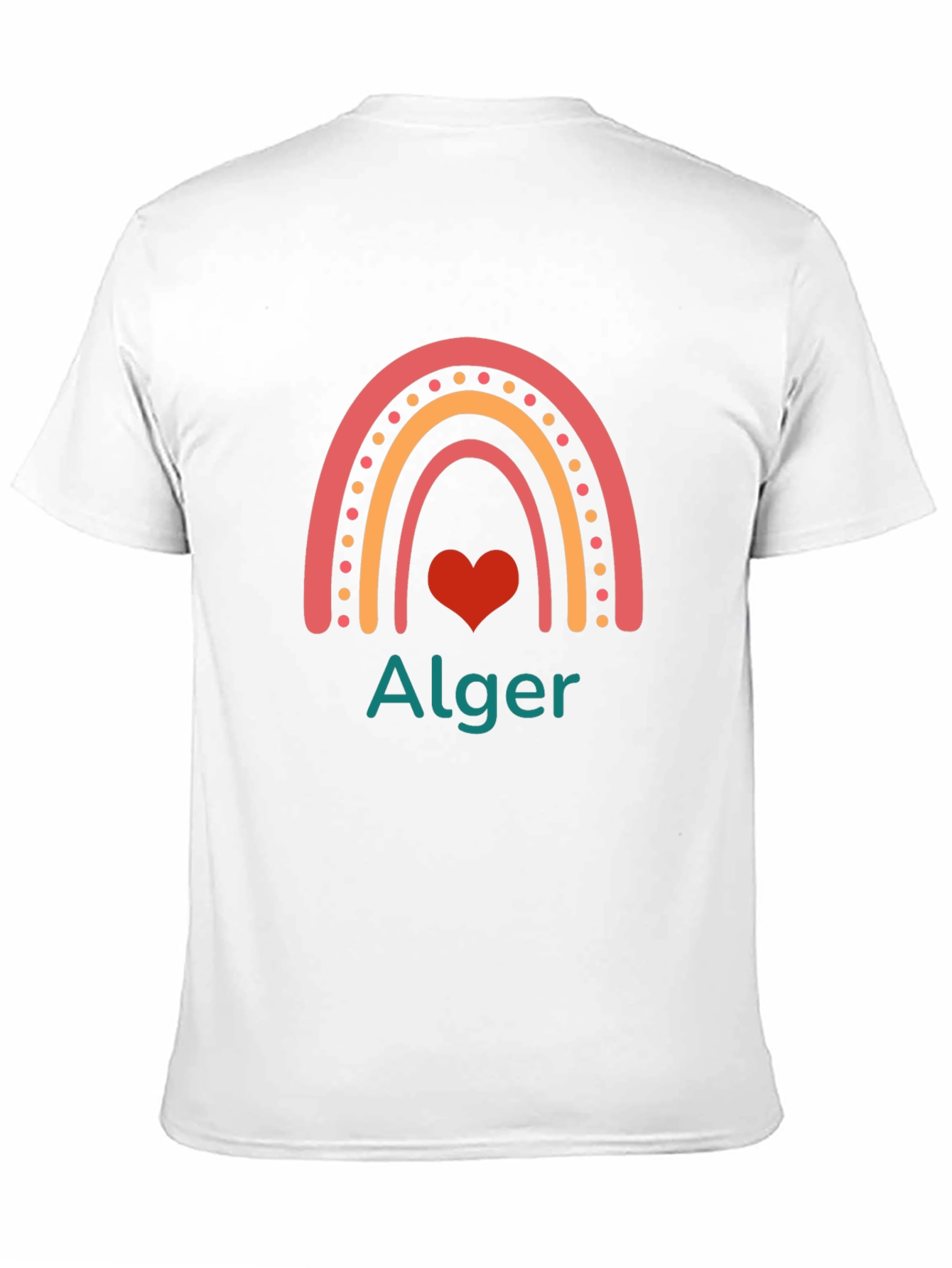 Alger Rainbow Heart Graphic T-Shirt