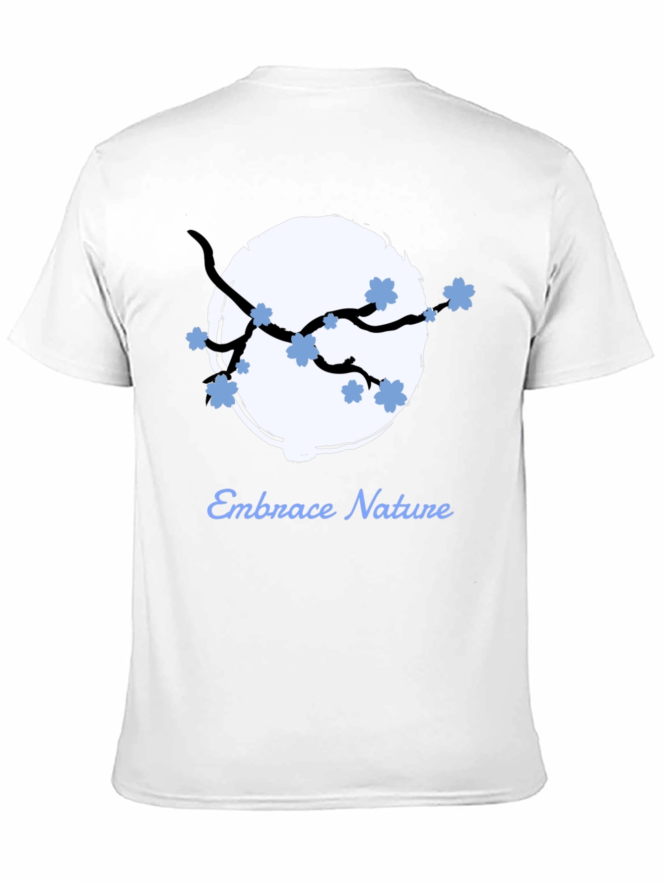 Embrace Nature Graphic Tee - Black Cotton Blend